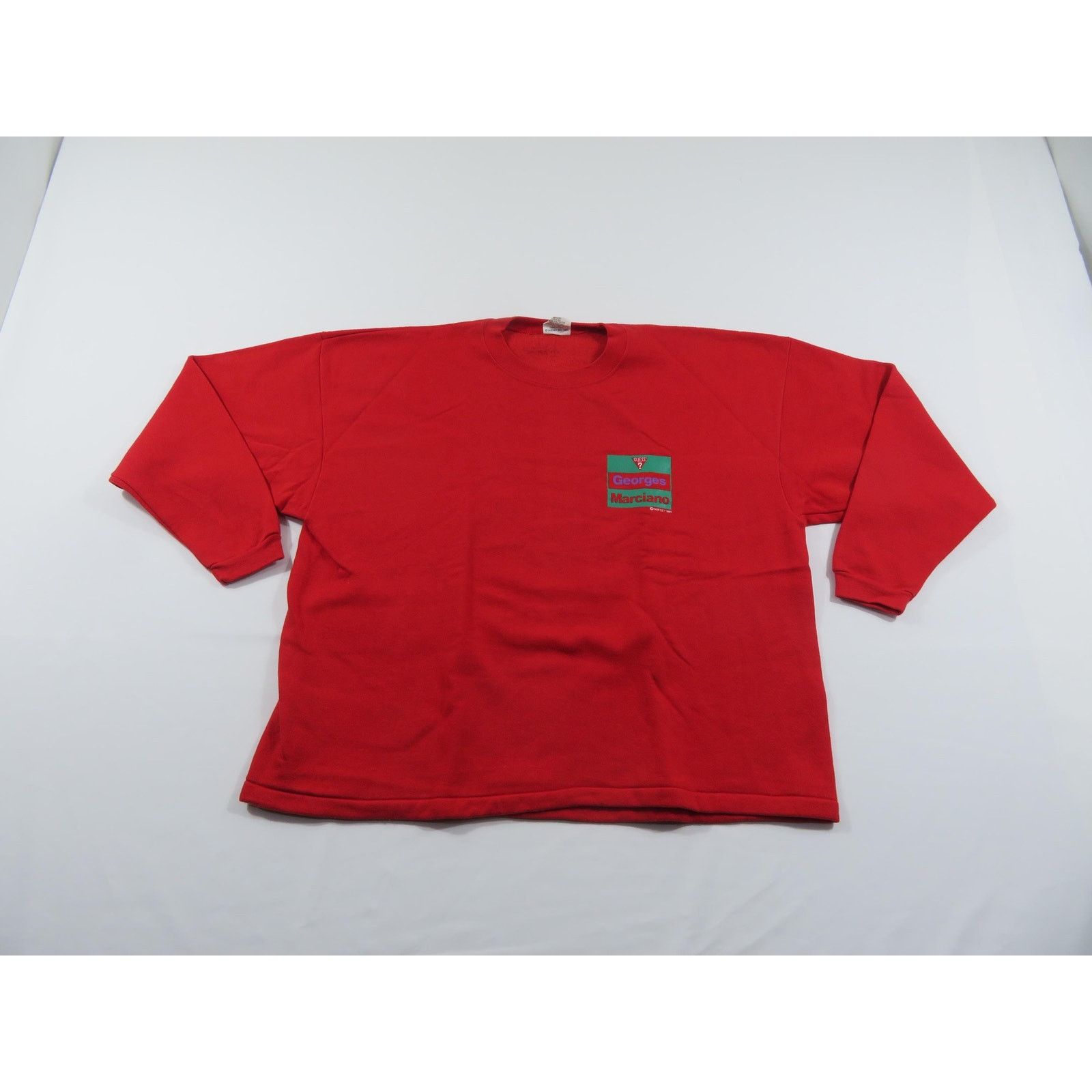 Guess Guess Georges Marciano 1980s Sweatshirt Red Sz One Size XL? Size US XL / EU 56 / 4 - 1 Thumbnail