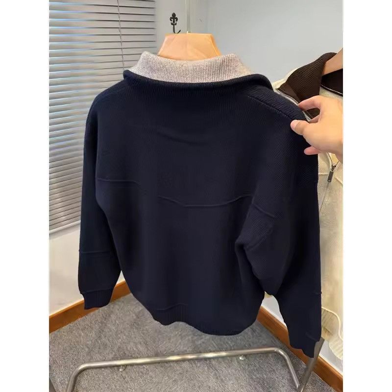 Other Casual Navy Blue Knitwear Turtleneck Trendy Sweater Jumper Size US XXL / EU 58 / 5 - 6 Thumbnail