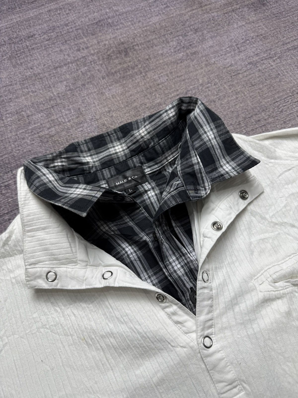 20471120 MALE.co DOUBLE LAYER SHIRT Size US L / EU 52-54 / 3 - 3 Thumbnail