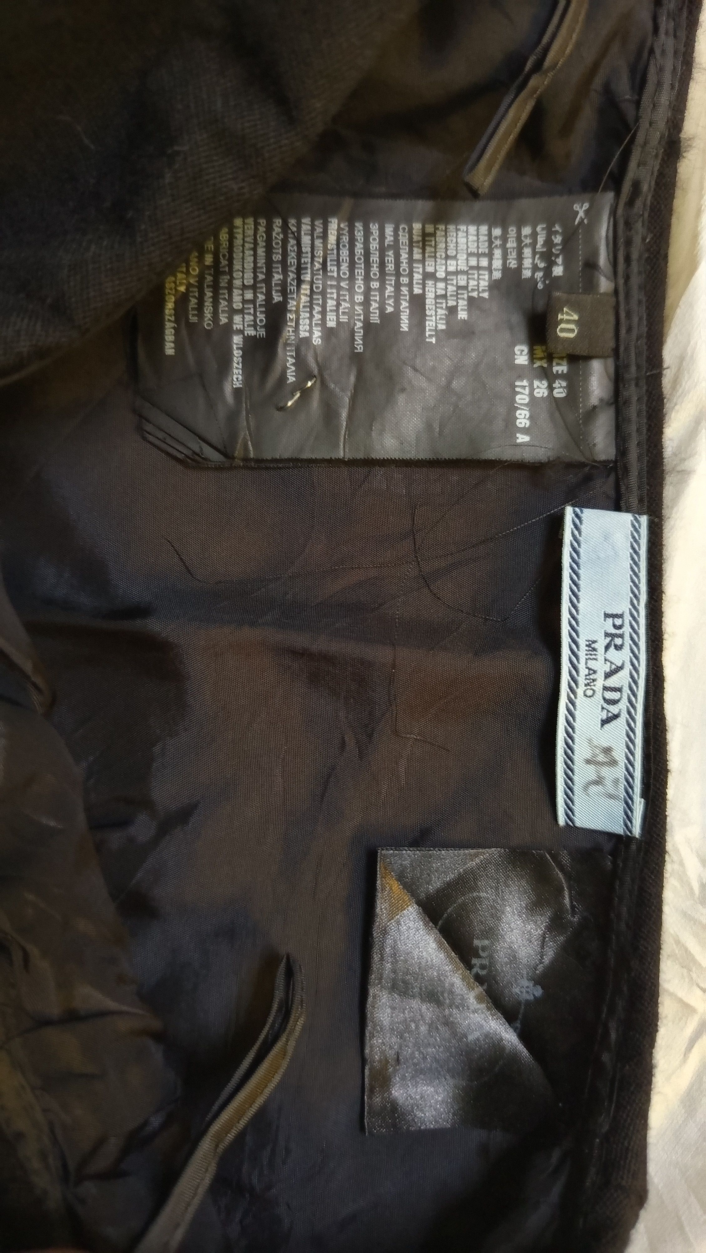 Prada Prada Midi Skirt Wool Size 23" - 3 Thumbnail