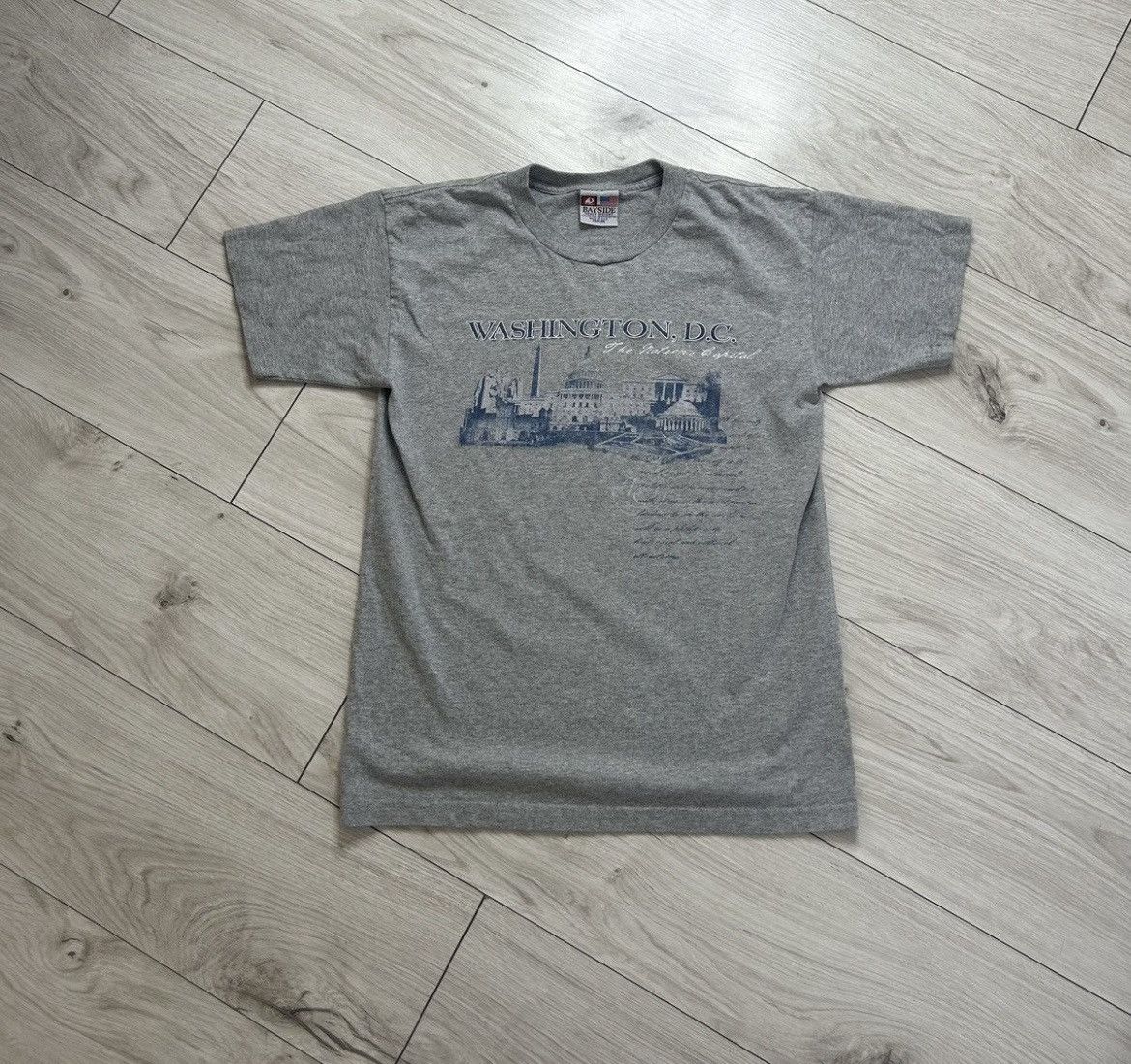 Vintage Vintage Washington D.C. Bayside Tee Grey USA Made M Size US M / EU 48-50 / 2 - 1 Thumbnail