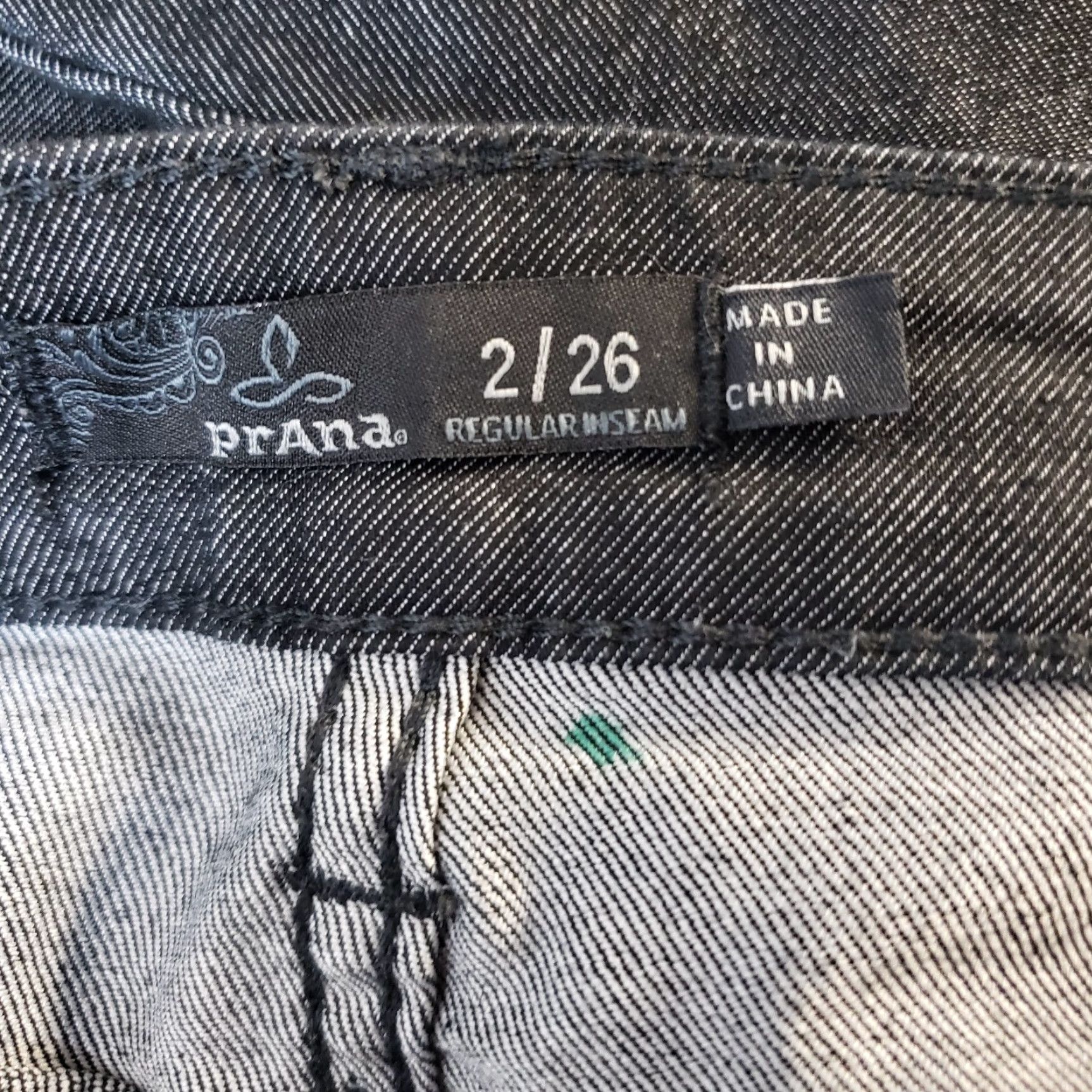 Prana Prana Womens Jeans Kayla Skinny Sz 2 Black Low Rise Organic Cotton Denim 31 Inseam Womens Size 26" / US 2 / IT 38 - 6 Thumbnail