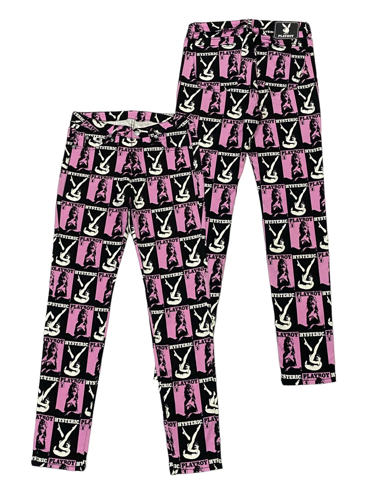 Hysteric Glamour Hysteric Glamour X Play Boy Full Print Stretch Jeans Size 28" / US 6 / IT 42 - 1 Thumbnail