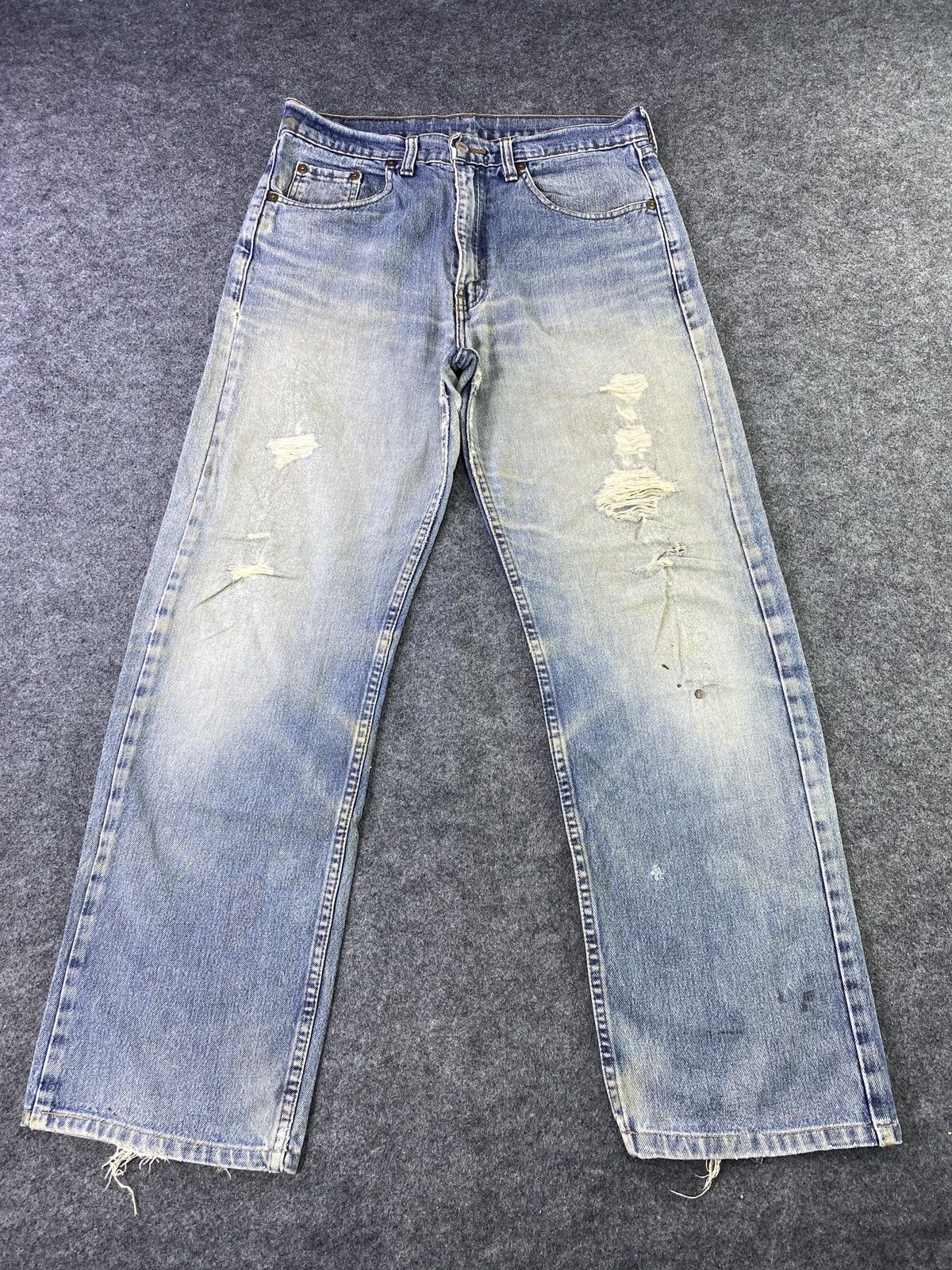 Jean × Levi's × Vintage Vintage Levis 509 Distress Blue Wash Jeans - J930 Size US 32 / EU 48 - 2 Thumbnail