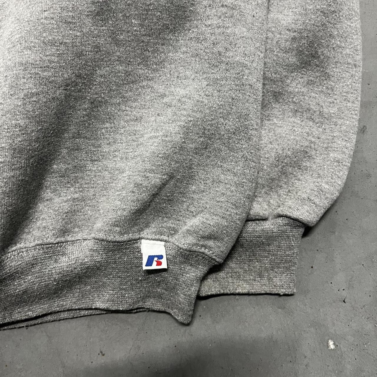 Russell Athletic × Vintage Vintage Y2K Blank Russell Athletic Grey Sweatshirt Crewneck! Size US XXL / EU 58 / 5 - 2 Thumbnail