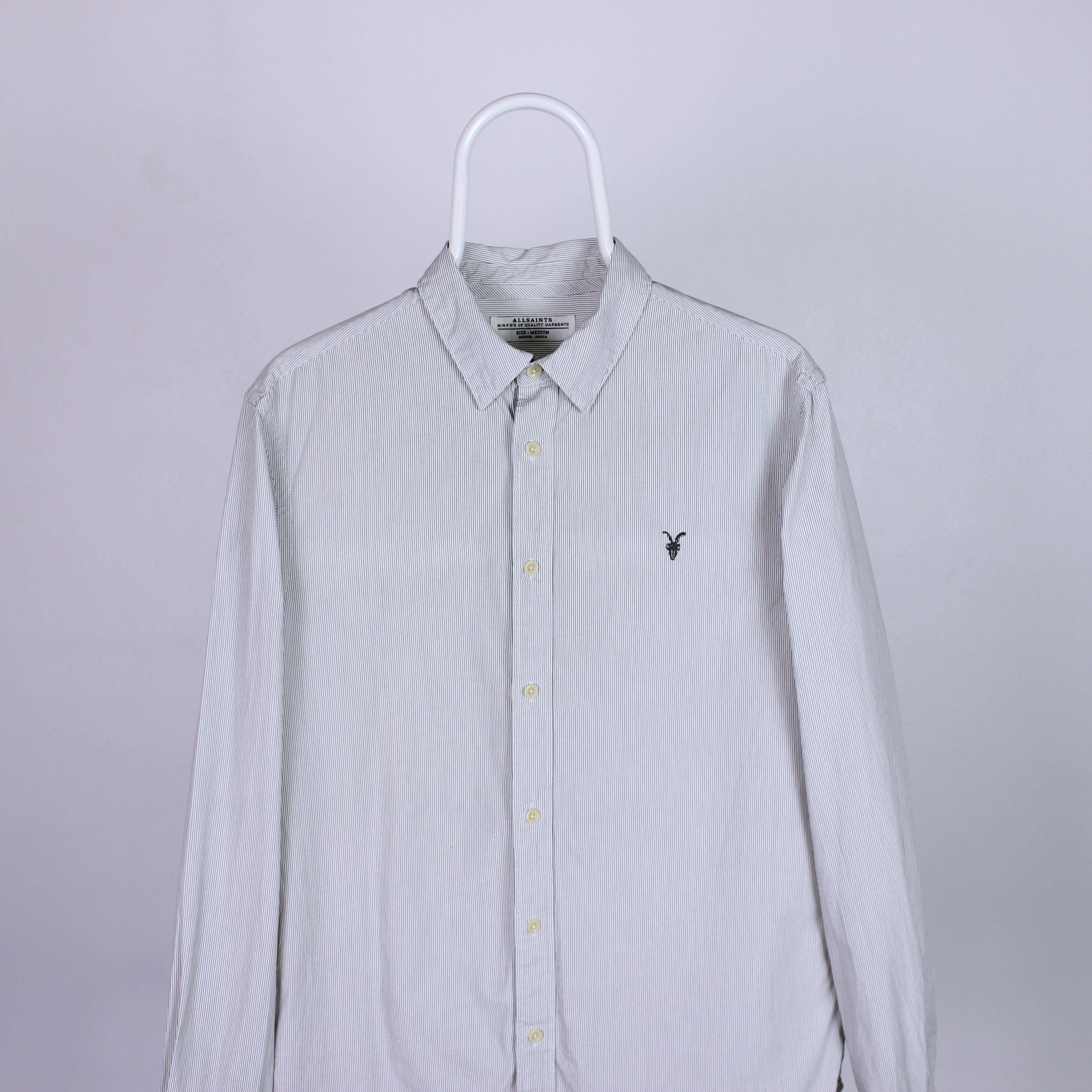 Allsaints Allsaints men shirt cotton buttons ups S M Size US M / EU 48-50 / 2 - 2 Thumbnail