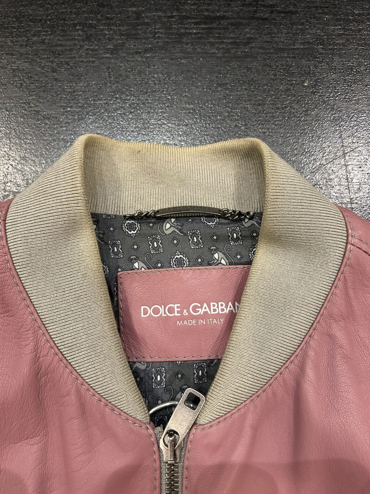 Dolce & Gabbana Dolce & Gabbana Leather Bomber Jacket Size US M / EU 48-50 / 2 - 4 Thumbnail