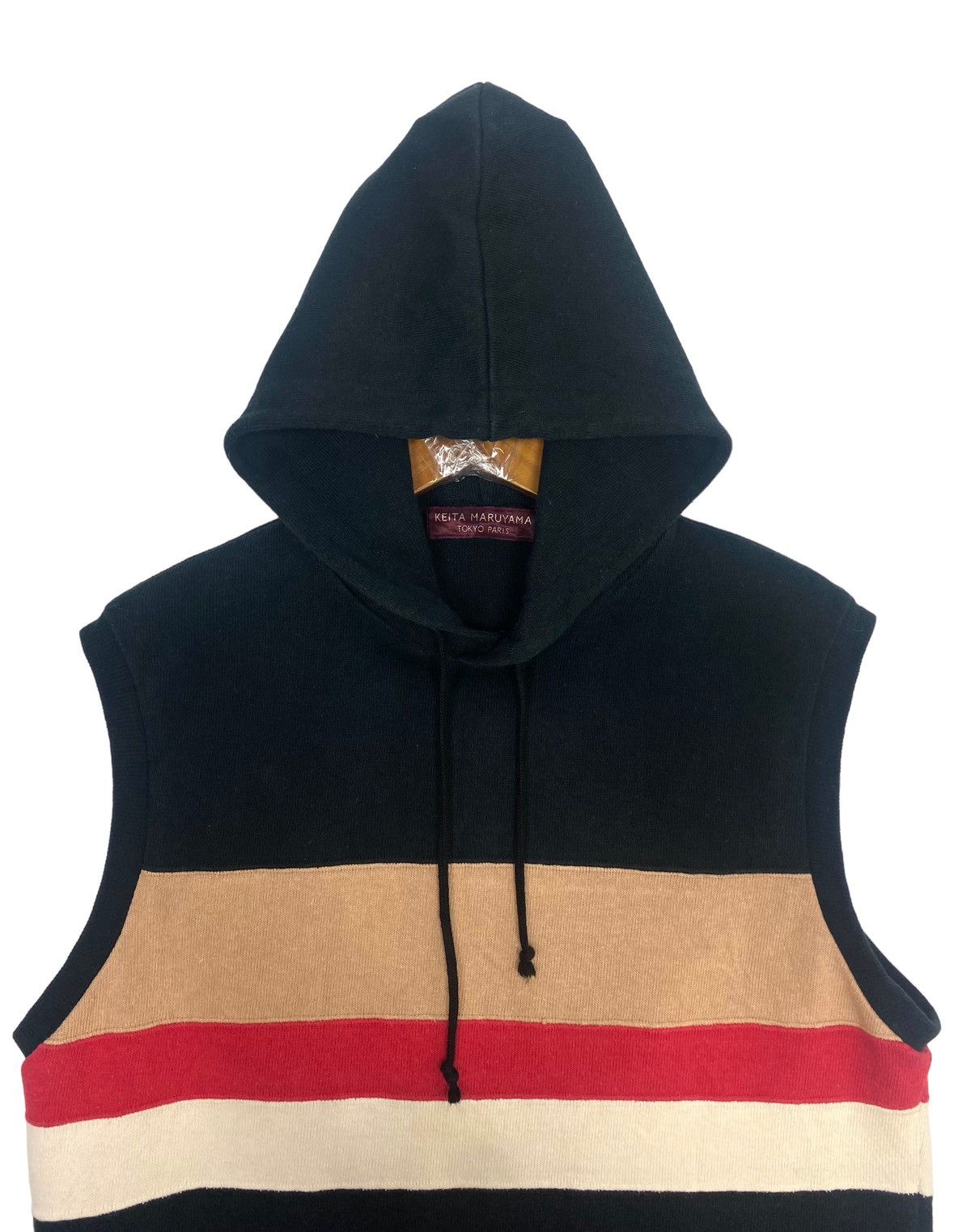 KEITAMARUYAMA Keita Maruyama Tokyo Paris Color Block Sleeveless Hoodie Size US S / EU 44-46 / 1 - 4 Thumbnail