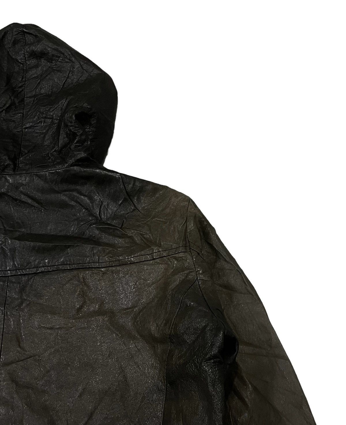 If Six Was Nine Vintage LHP Asymmetric Seditionaries Hoodie Leather Jacket Size US M / EU 48-50 / 2 - 12 Thumbnail
