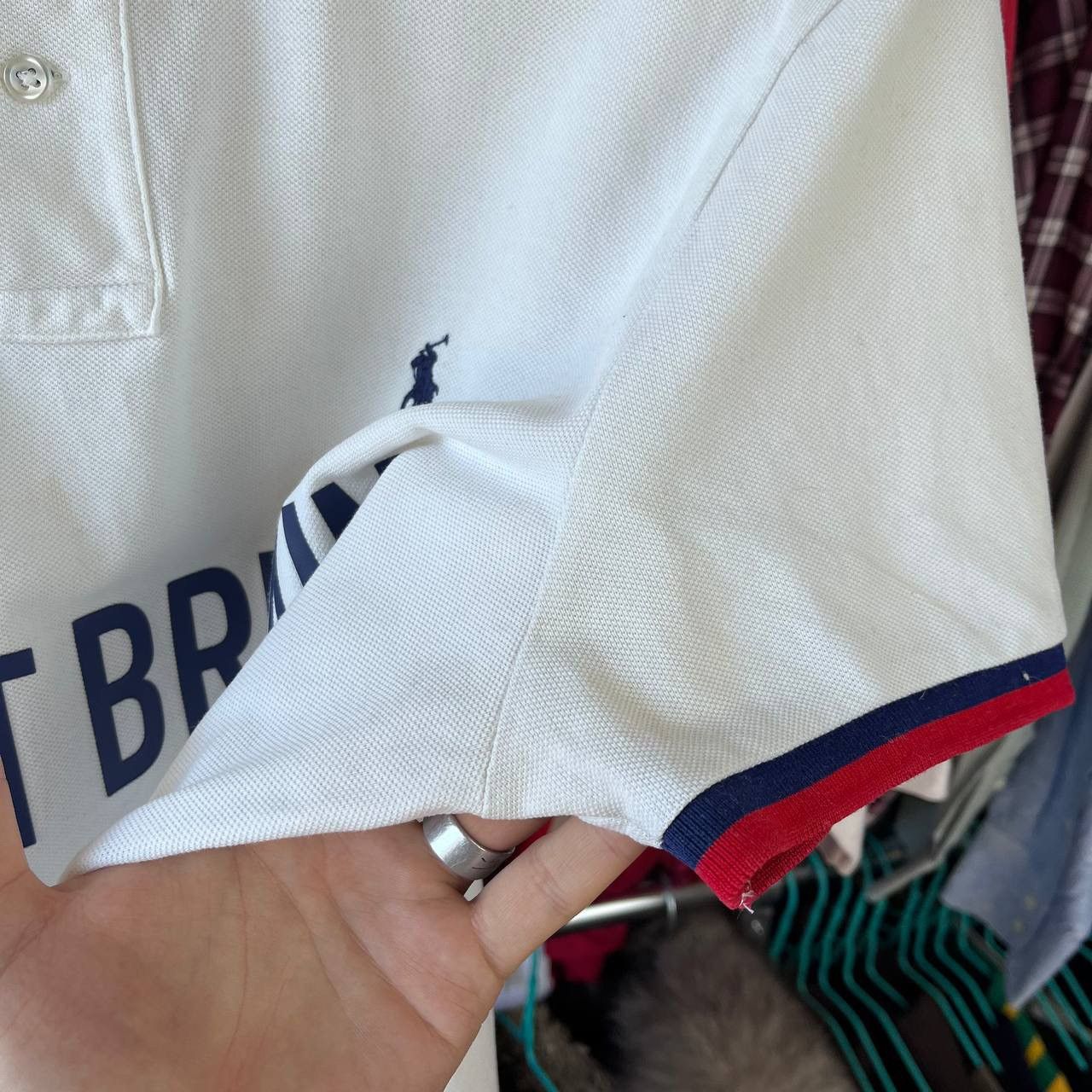 Designer × Polo Ralph Lauren Polo Ralph Lauren Great Britain Big Logo Polo Shirt Size US L / EU 52-54 / 3 - 6 Thumbnail