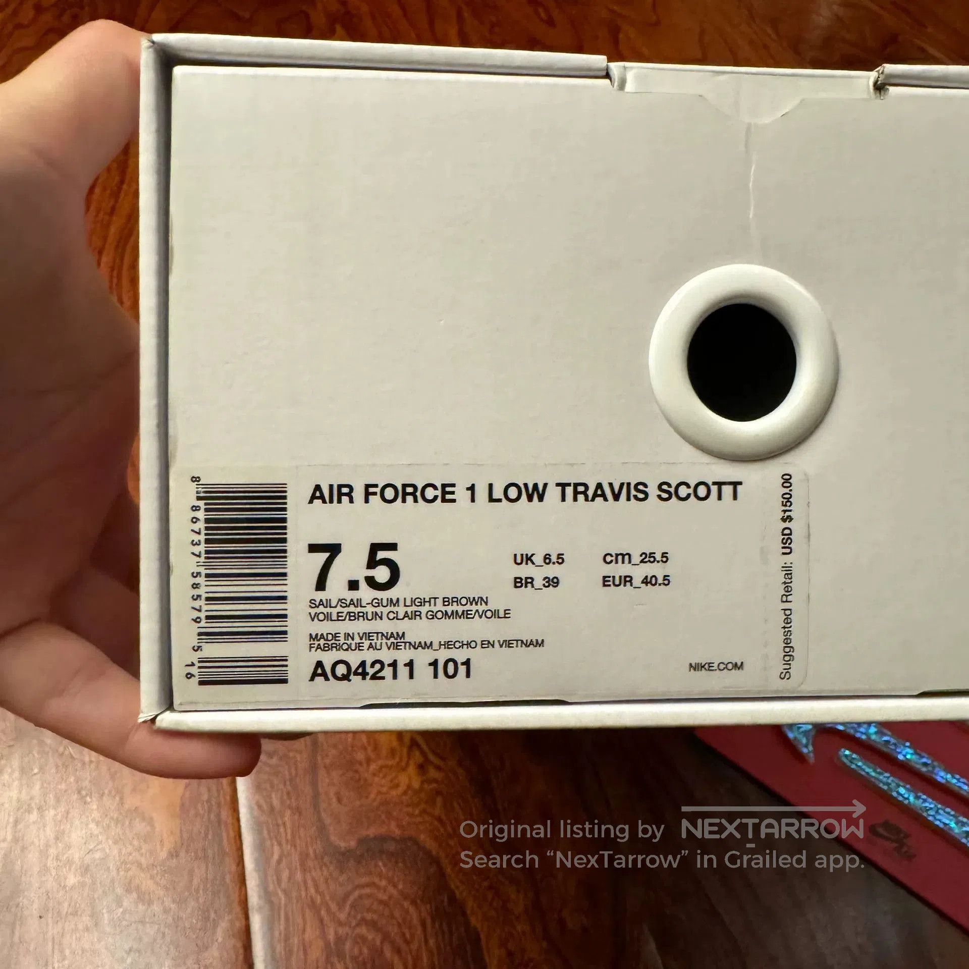 Travis Scott nike air force 1 travis scott low top. Size US 7.5 / EU 40-41 - 9 Thumbnail