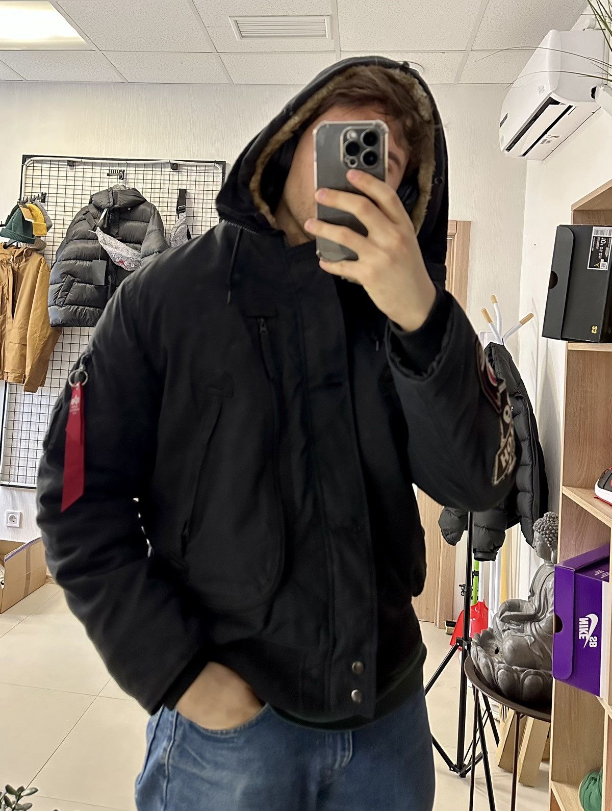 Alpha Industries × Vintage Steals🔥Vintage ALPHA INDUSTRIES Parka Bomber Jacket Men XL Size US XL / EU 56 / 4 - 2 Thumbnail