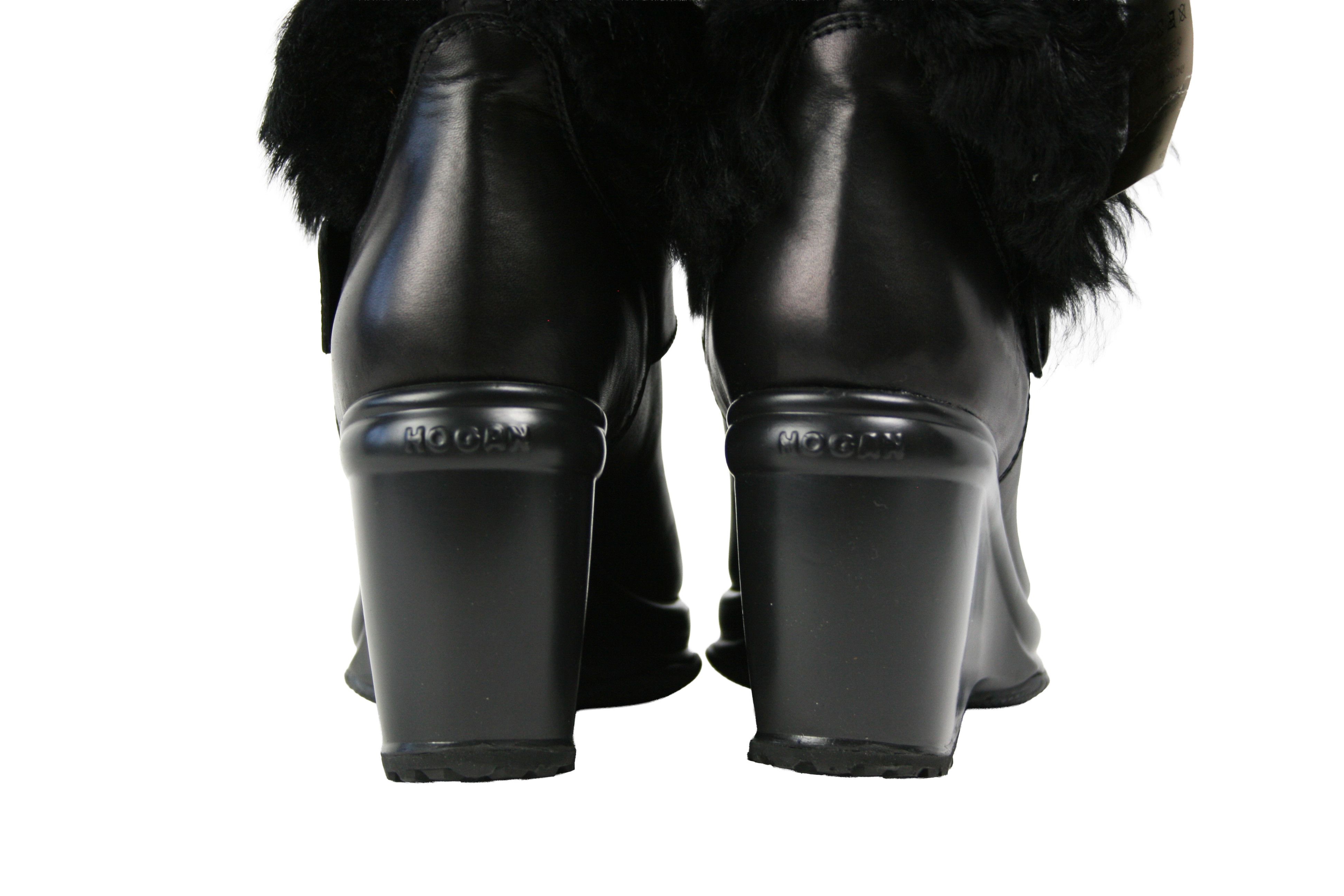 Hogan Y2K Wedge Fur Straps Boots Size US 9 / IT 39 - 14 Thumbnail