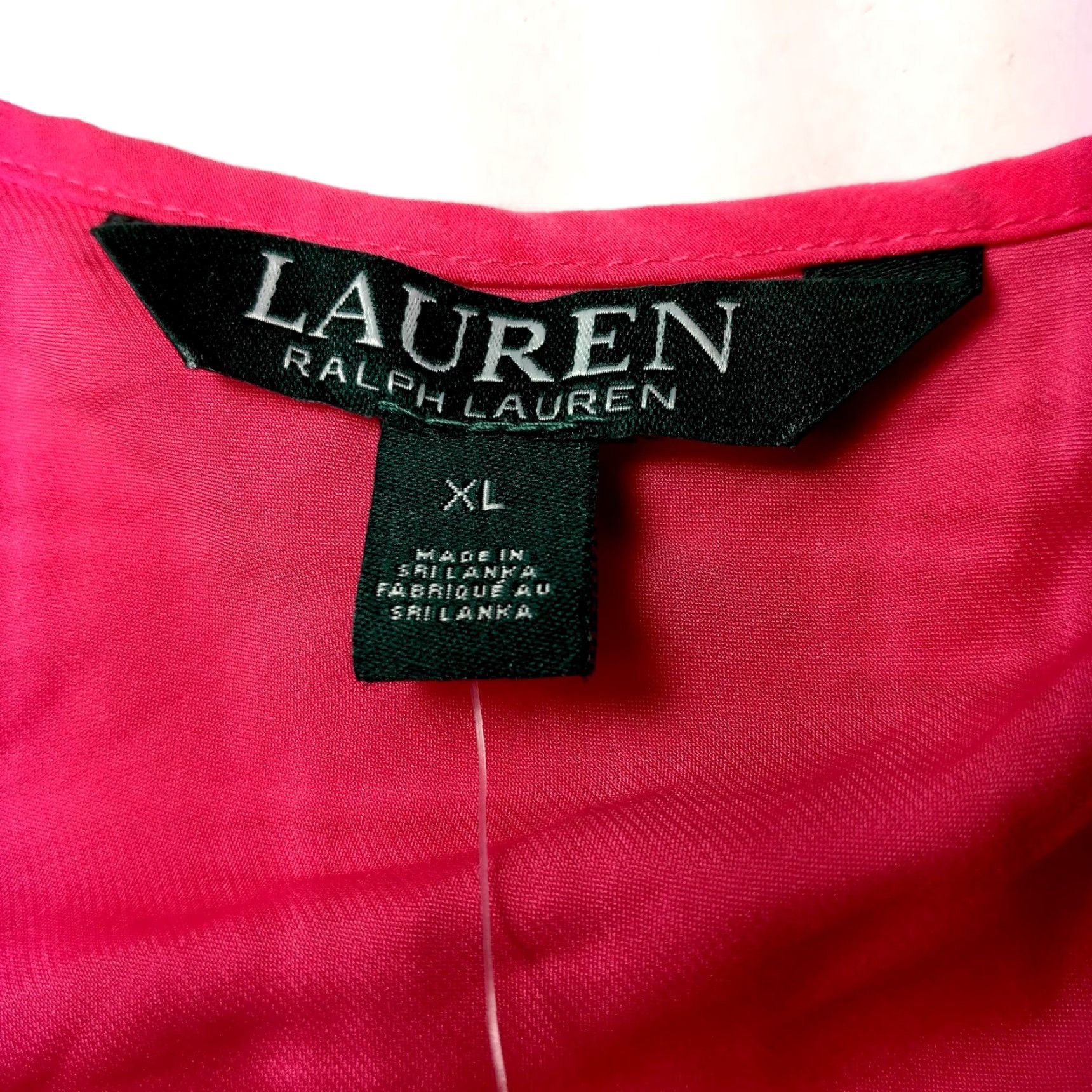 Ralph Lauren Lauren Ralph Lauren Shirt Women XL Sleeveless Pink Hibiscus Lightweight Top Size XL / US 12-14 / IT 48-50 - 6 Thumbnail