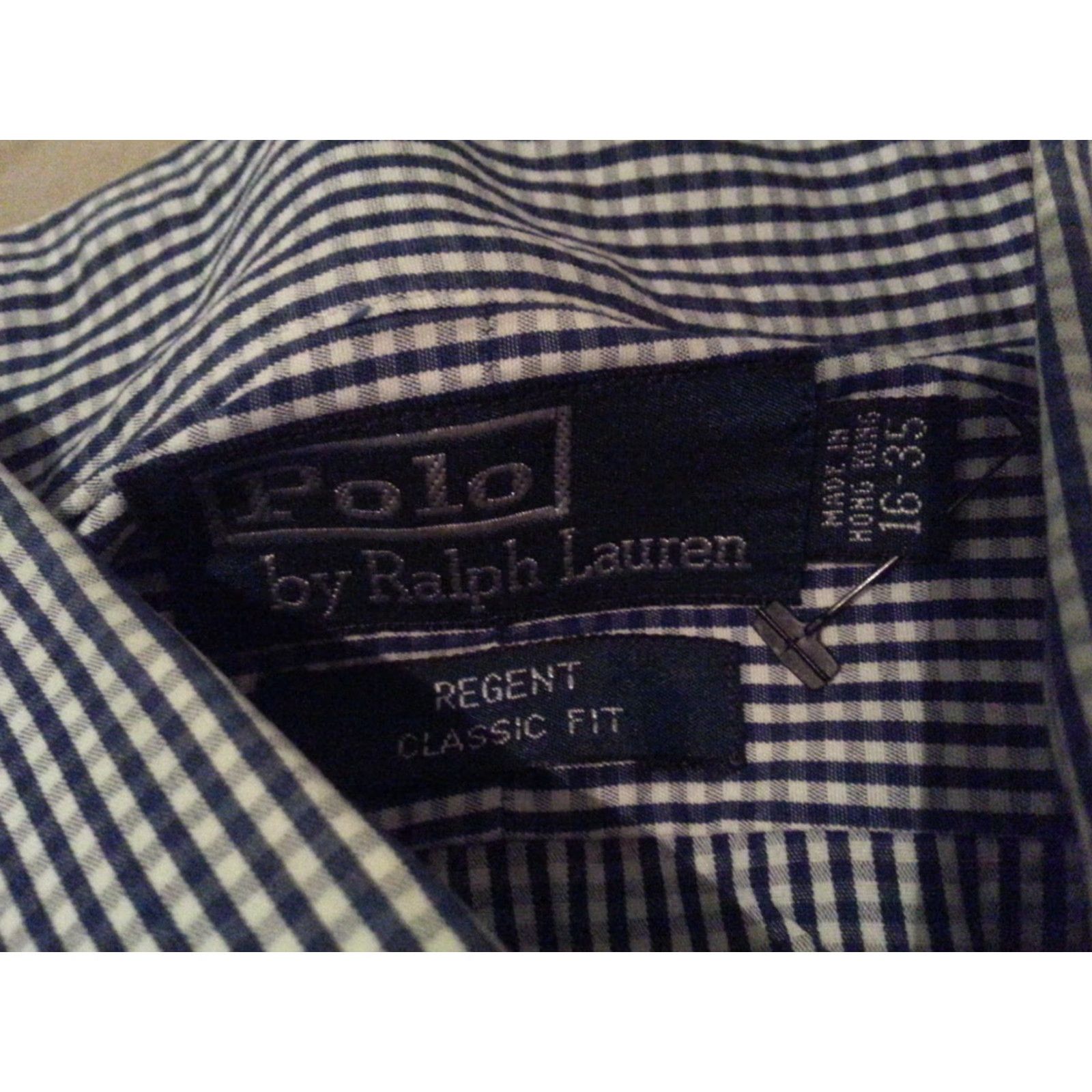 Polo Ralph Lauren Polo Ralph Lauren Dress Shirt Mens 16 35 Cotton Blue Shirt Size 42R - 4 Thumbnail