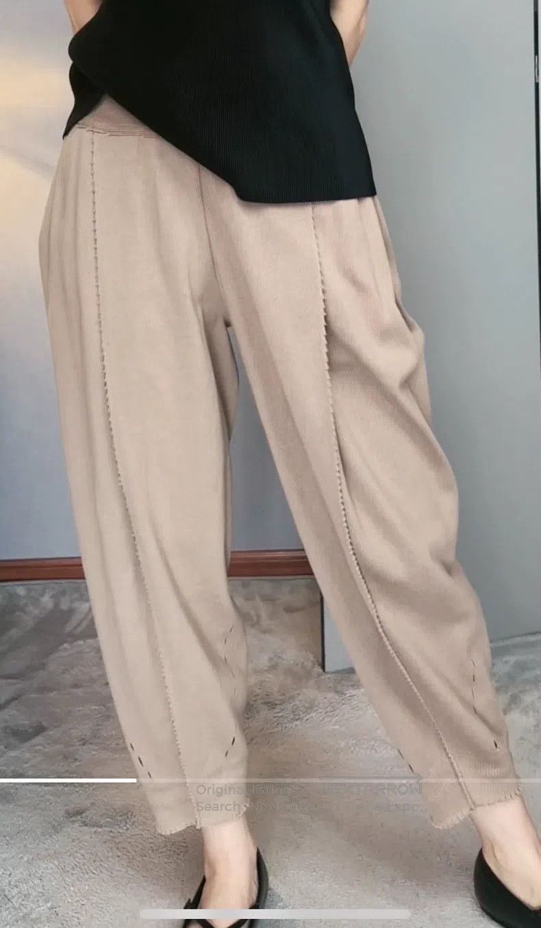 Issey Miyake Issey Miyake Khaki Harem Pants Size 25" / US 0 / IT 36 - 3 Thumbnail