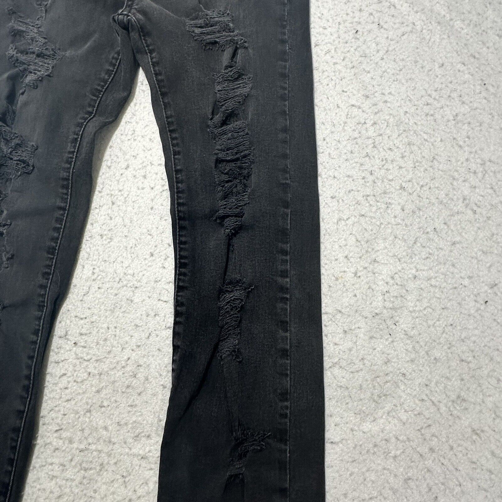 Forever 21 Forever 21 27x26 Skinny Gray Stretch Denim Low Rise Jeans Size 27" / US 4 / IT 40 - 3 Thumbnail