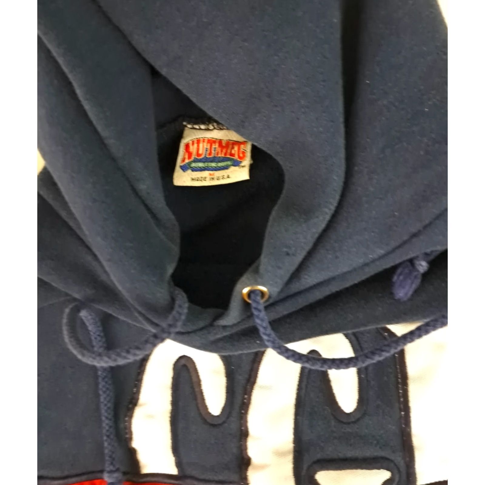 Nutmeg VINTAGE Nutmeg Sweatshirt Hooded City United States Cotton Blue M Regular Adults Men Womens? Size US M / EU 48-50 / 2 - 3 Thumbnail
