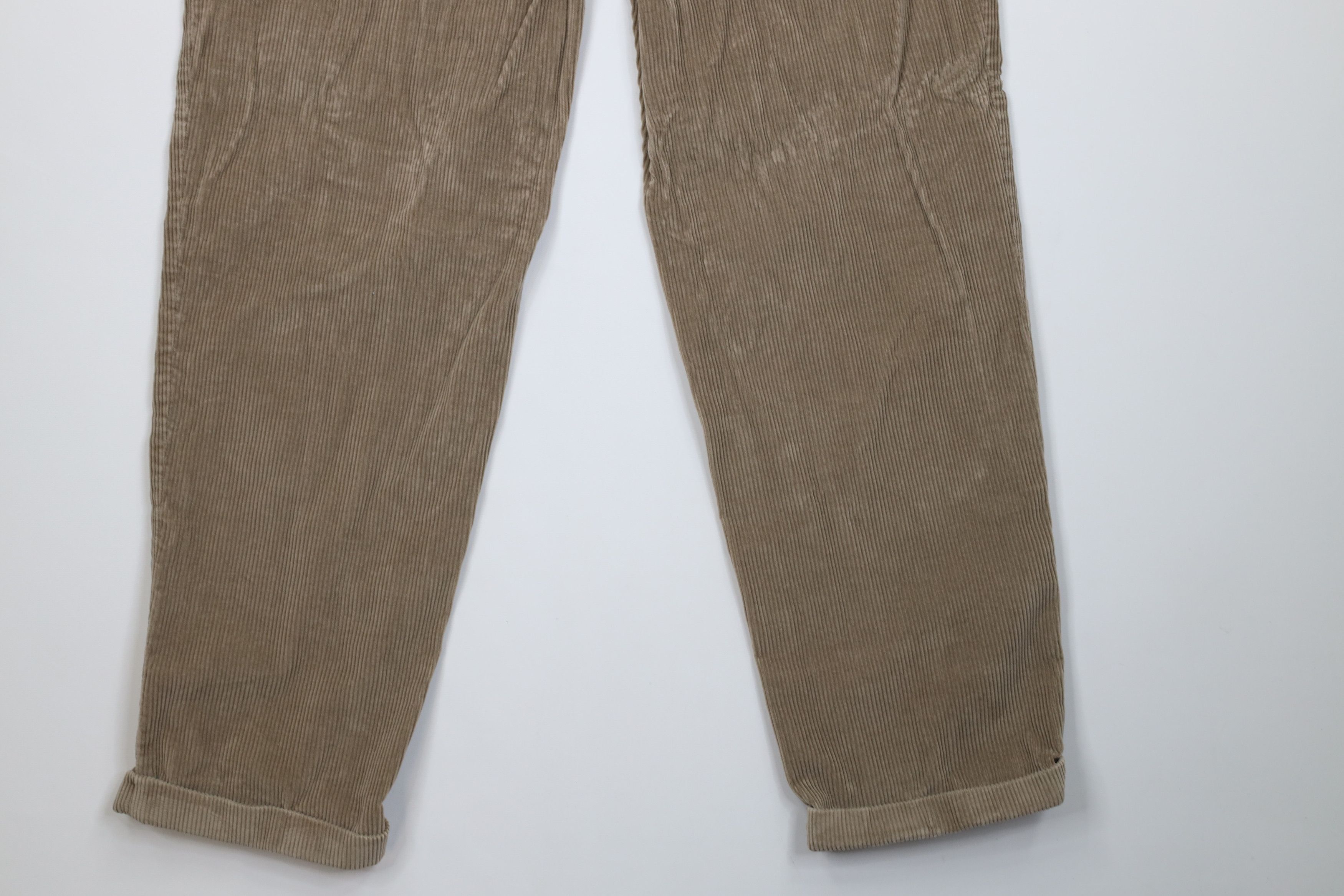 Vintage Vintage 90s Y2K Streetwear Pleated Corduroy Chino Pants Size US 34 / EU 50 - 12 Thumbnail