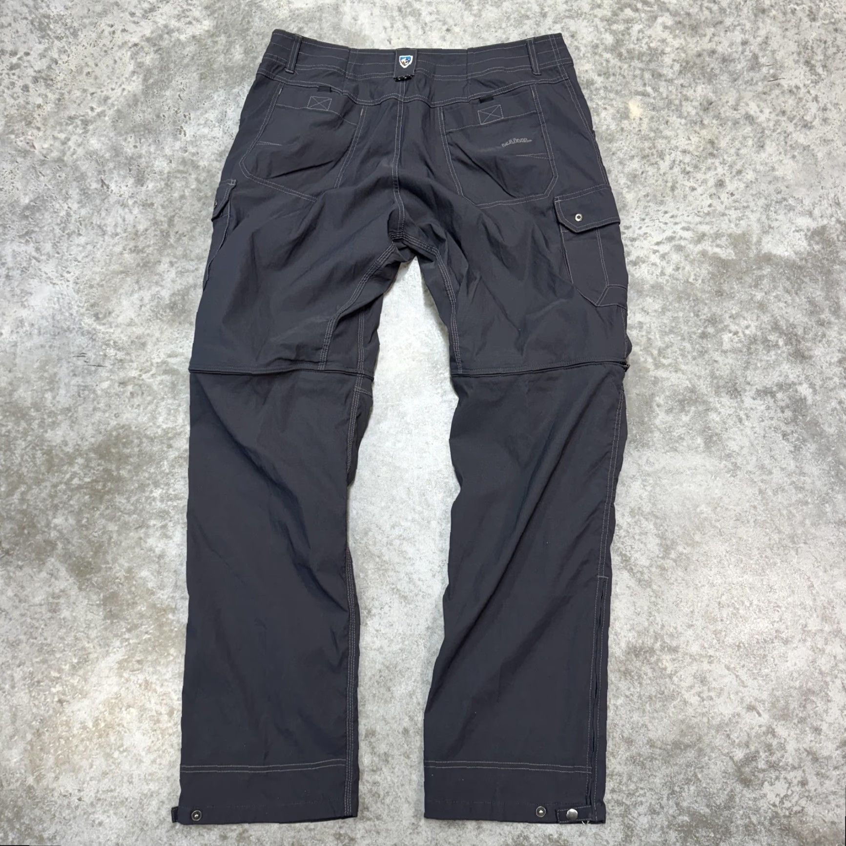 Vintage Kuhl Pants Mens 40x34 Gray Renegade Convertible Stealth Hiking Cargo Outdoor Size US 40 / EU 56 - 5 Thumbnail