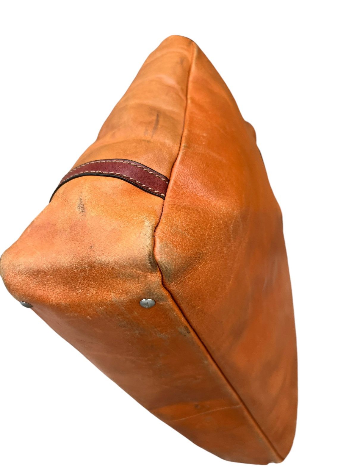 Leather Deux Moncx Artisan Made Japan Distress Patina Leather Bag Size ONE SIZE - 11 Thumbnail