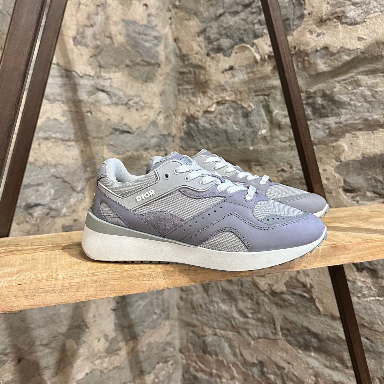 Dior Dior B29 Grey Mesh Suede Reflective Low-top Sneakers Size US 7.5 / EU 40-41 - 1 Thumbnail