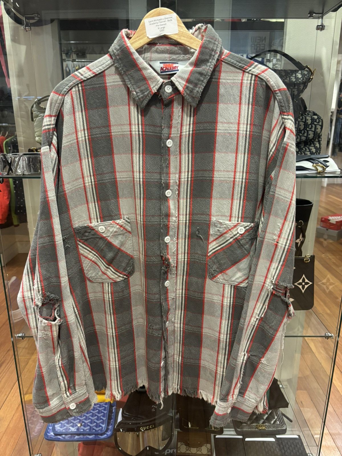 SAINTMICHAEL×SHERMERACADEMYフランネルシャツ L SAINTMICHAEL×SHERMERACADEMYフランネルシャツ L