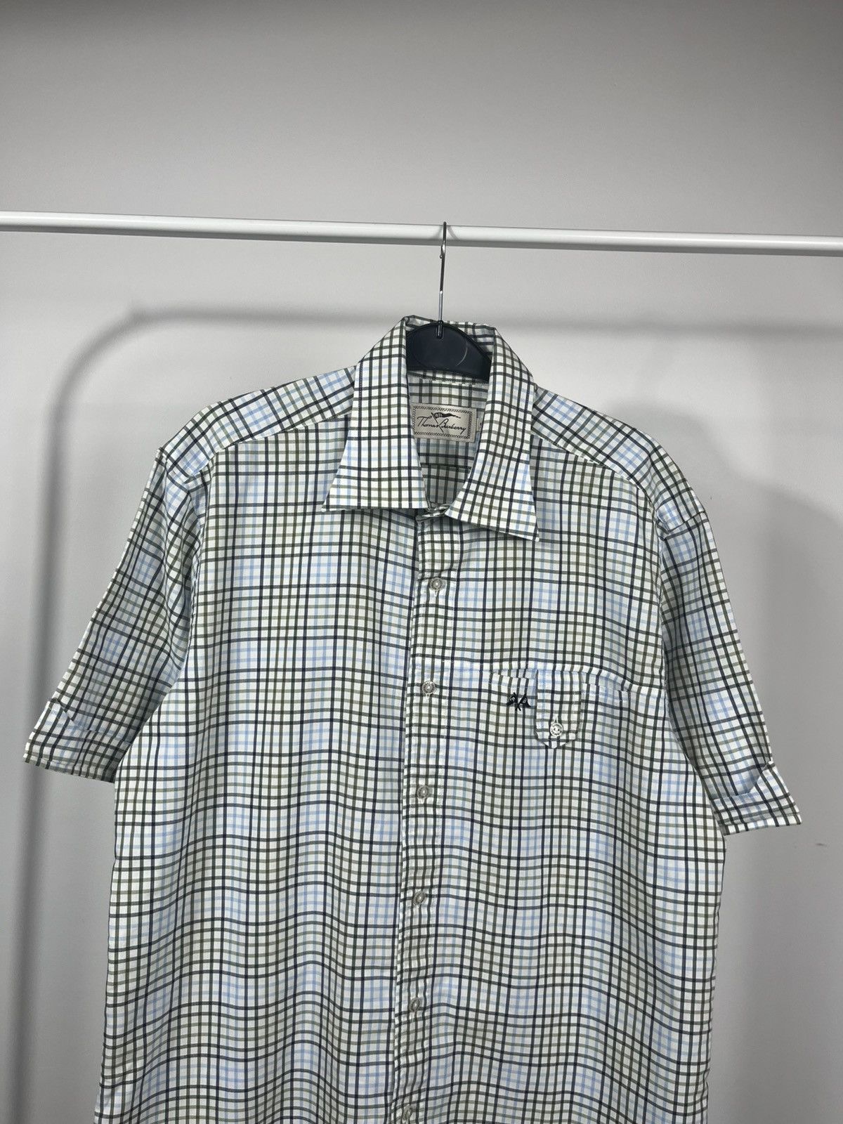 Other Thomas Burberry Checkered Short Sleeve Shirt Size XL Size US XL / EU 56 / 4 - 2 Thumbnail