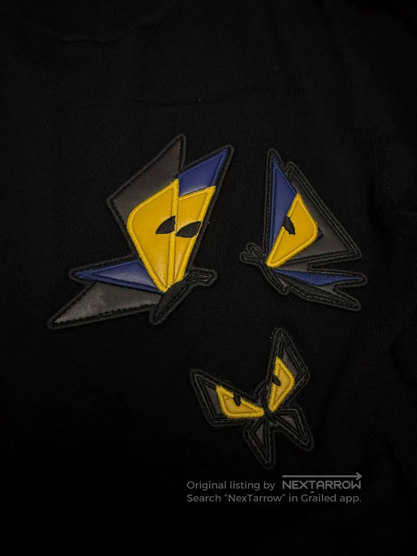 Fendi fendi black sweater with monster design. Size US L / EU 52-54 / 3 - 4 Thumbnail