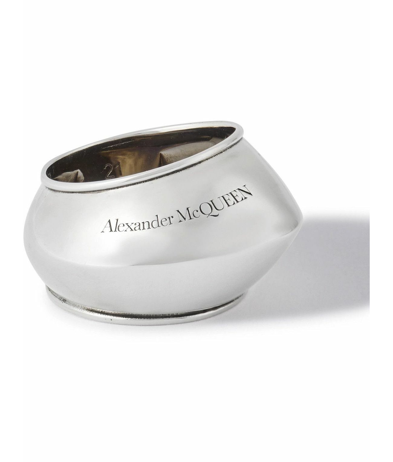 Alexander McQueen ALEXANDER MCQUEEN Gaze silver tone metal ring 19 / 9 q Size ONE SIZE - 1 Thumbnail