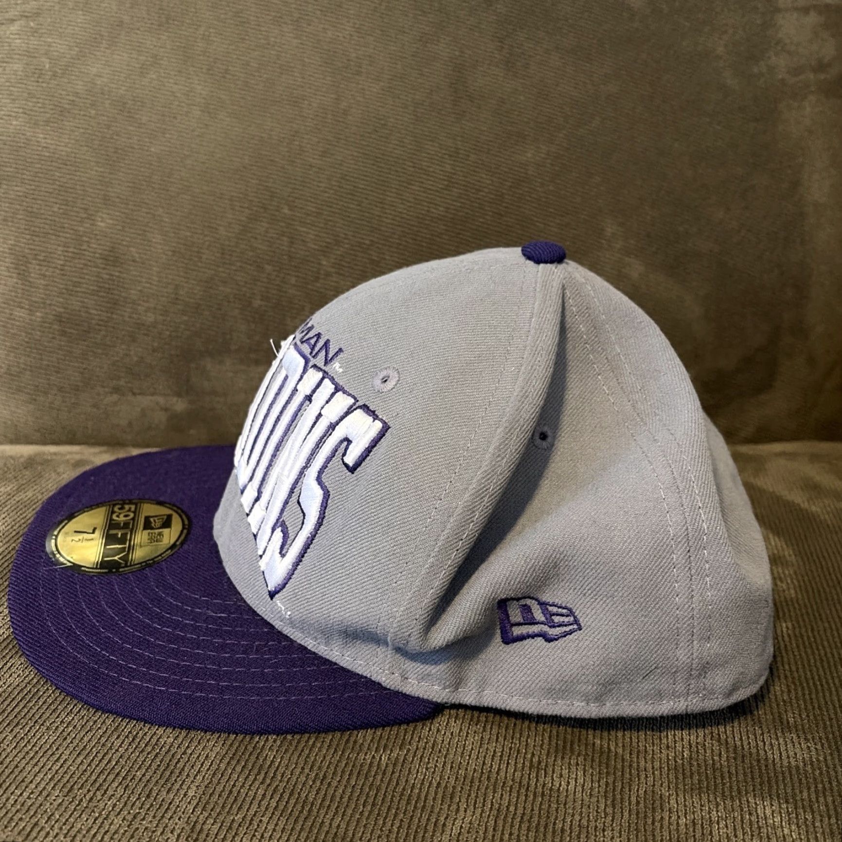 New Era Furman Paladins New Era 5950 Fitted Hat Size 7 1/2 Mens Baseball Cap Gray Size ONE SIZE - 5 Thumbnail