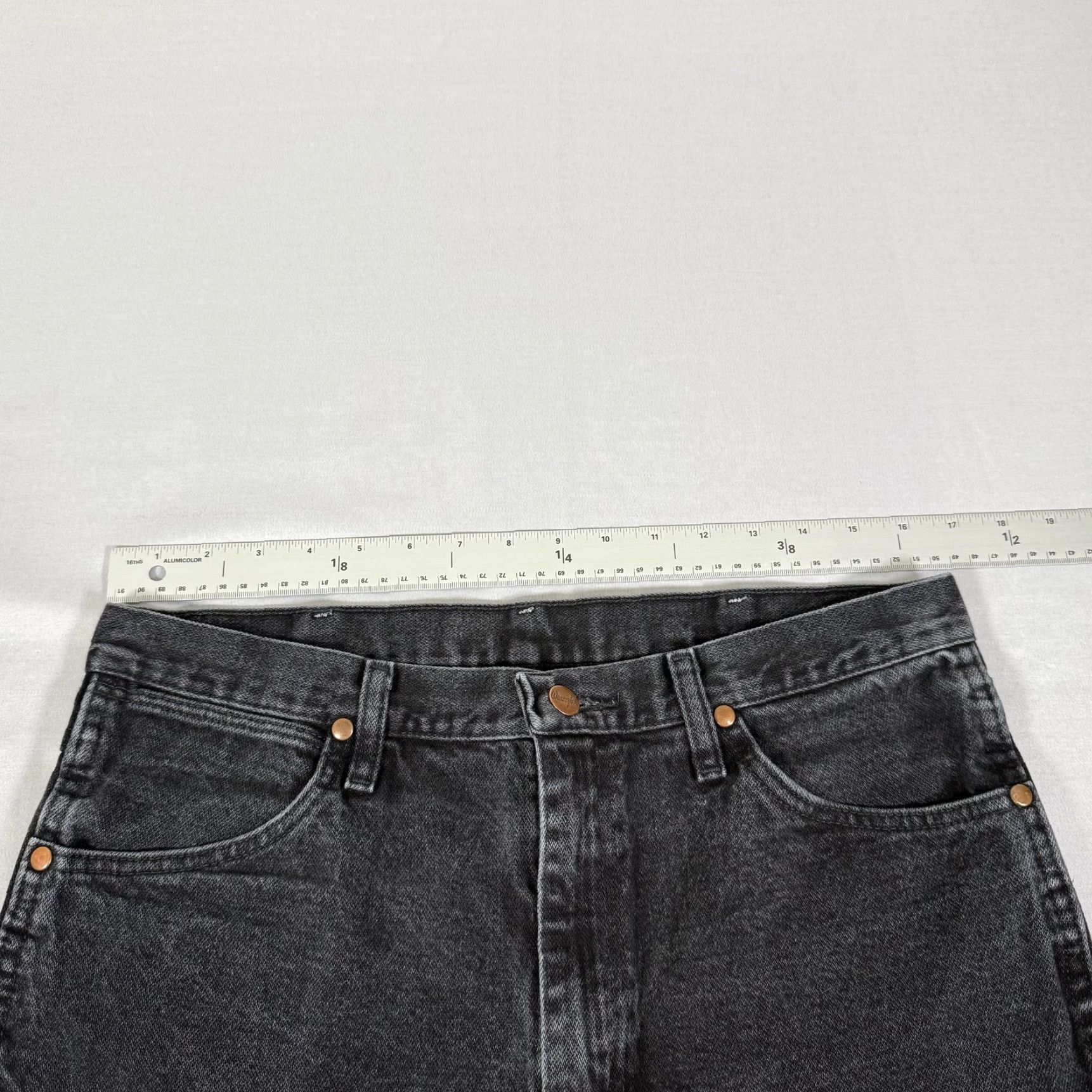 Wrangler VINTAGE Wrangler Jeans Mens 34x32 Black 936 Slim Fit Denim Pants Western Cowboy Cut Work Size US 34 / EU 50 - 6 Thumbnail