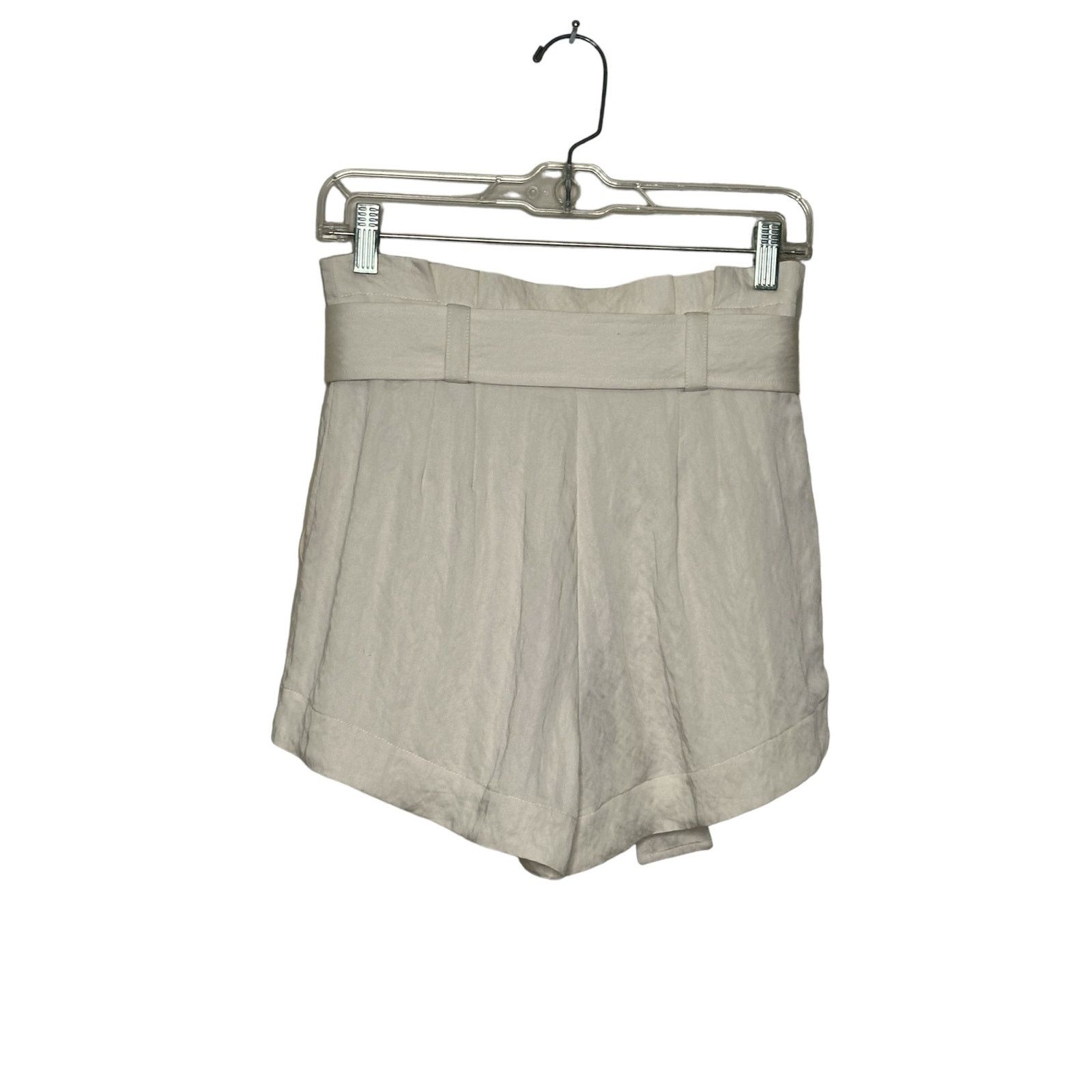 A.L.C. A. L. C. Cream high waist belted paper bag shorts size 2 Size 26" / US 2 / IT 38 - 6 Thumbnail
