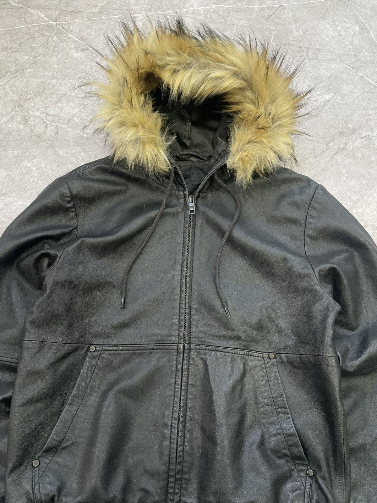 Hysteric Glamour × If Six Was Nine Avant Garde If Six Was Nine Style LEATHER Jacket fur Hood Size US M / EU 48-50 / 2 - 5 Thumbnail
