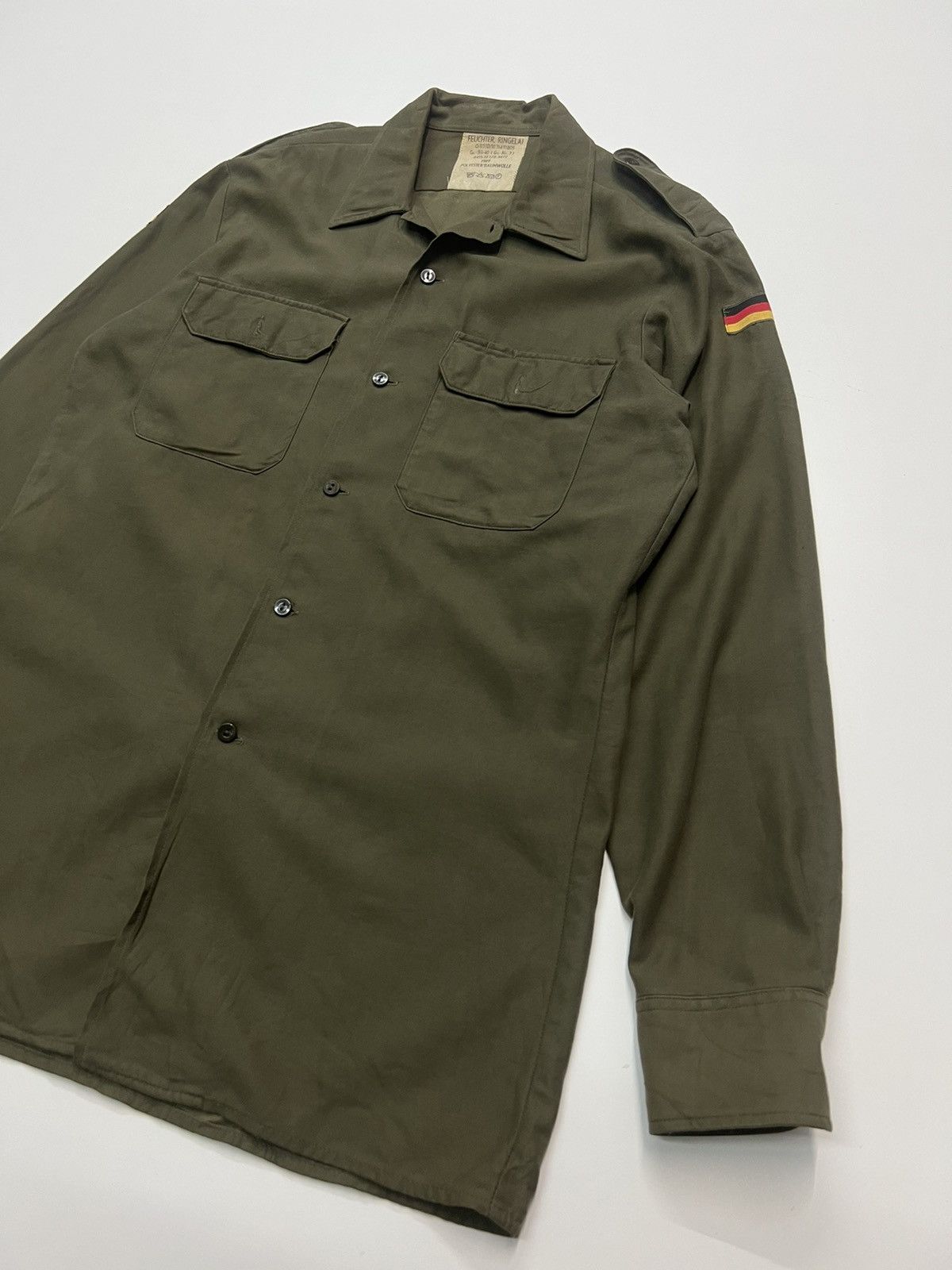 VINTAGE 🔥FEUCHTER RINGELAI GERMANY ARMY SHIRT