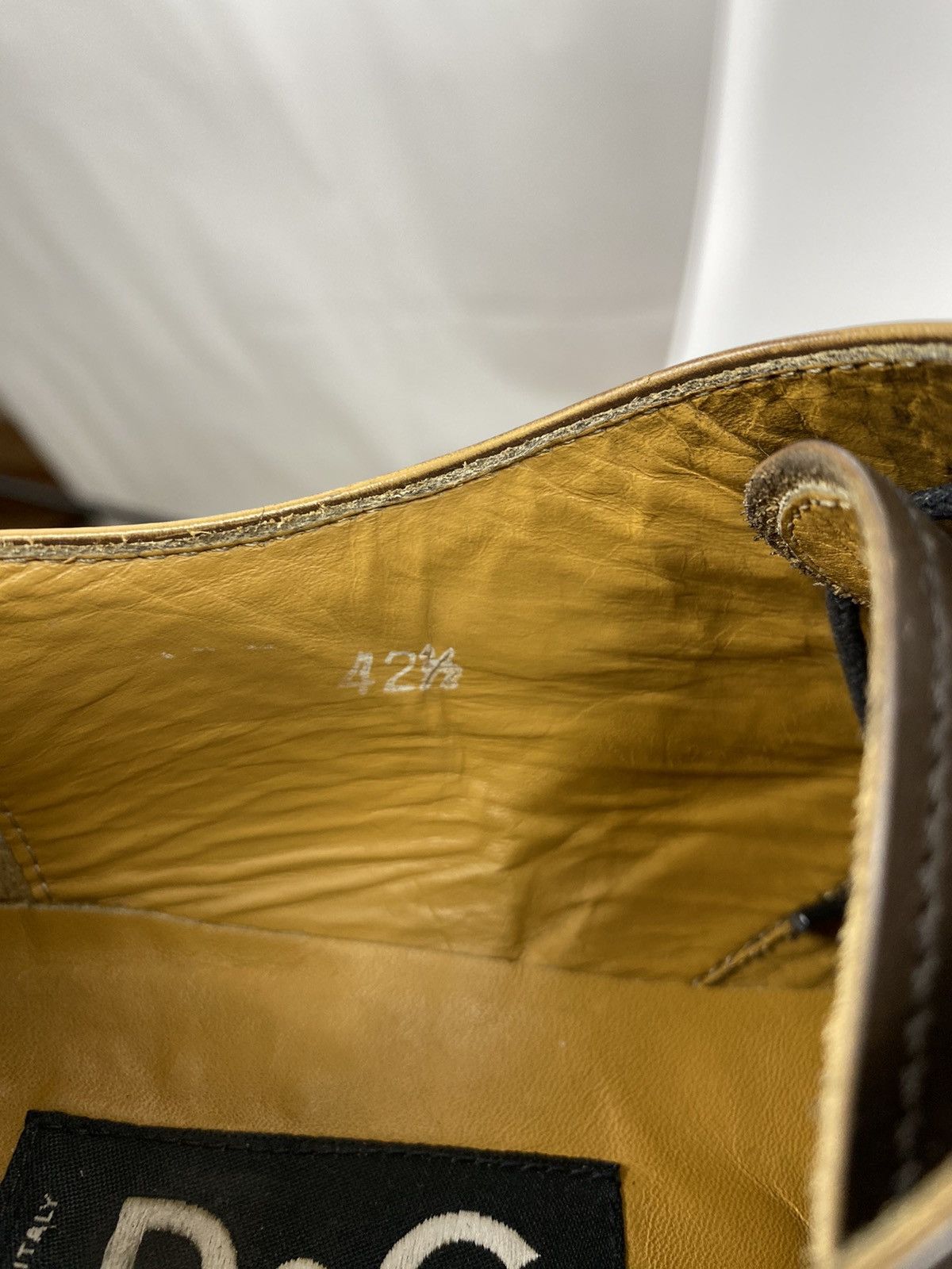 Dolce & Gabbana Dolce & Gabbana Vintage Leather Oxford Brogues size 42,5 Size US 9.5 / EU 42-43 - 10 Thumbnail