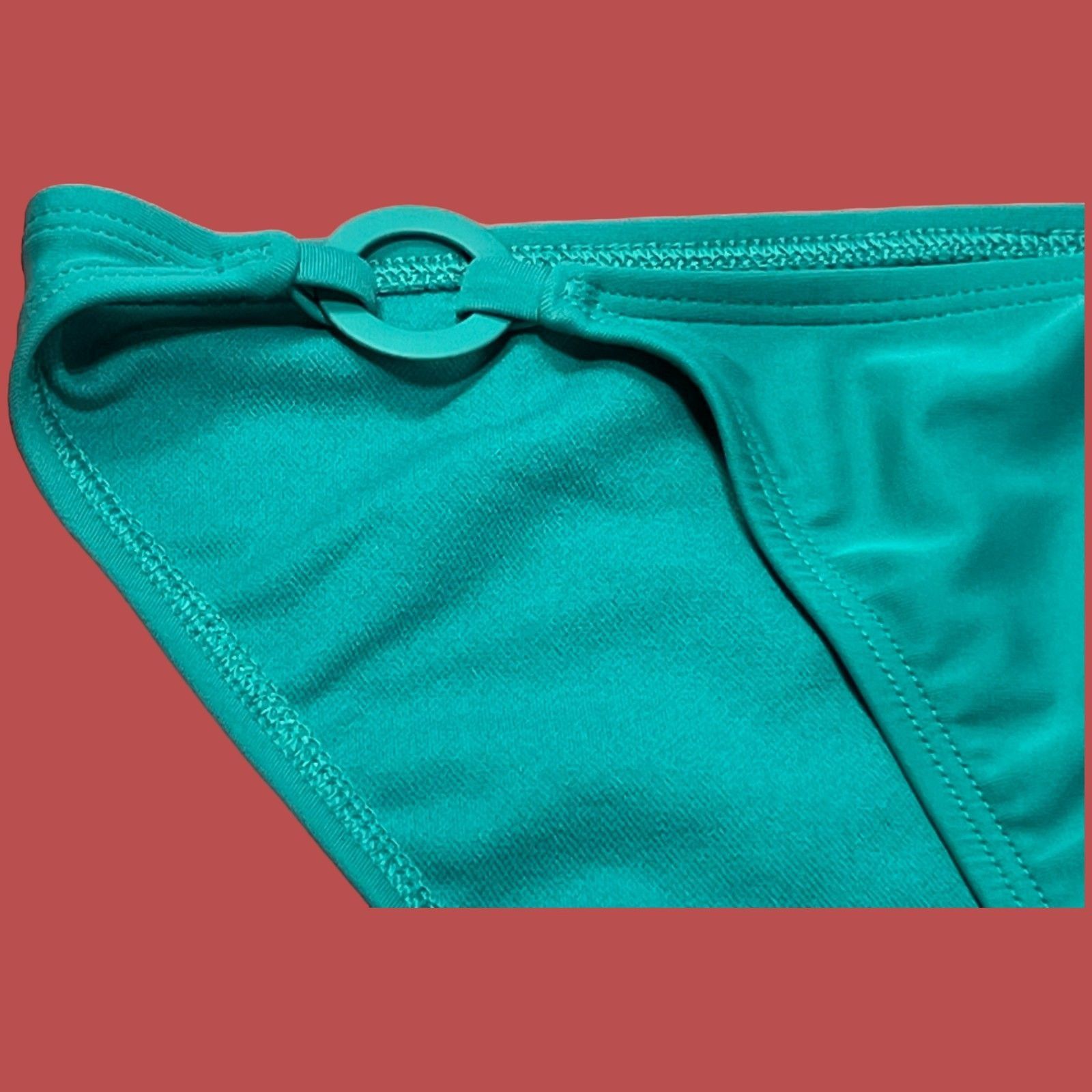 Other Shade & Shore - Women's Ring Detail Bikini Bottom - Green - Size ONE SIZE - 12 Thumbnail