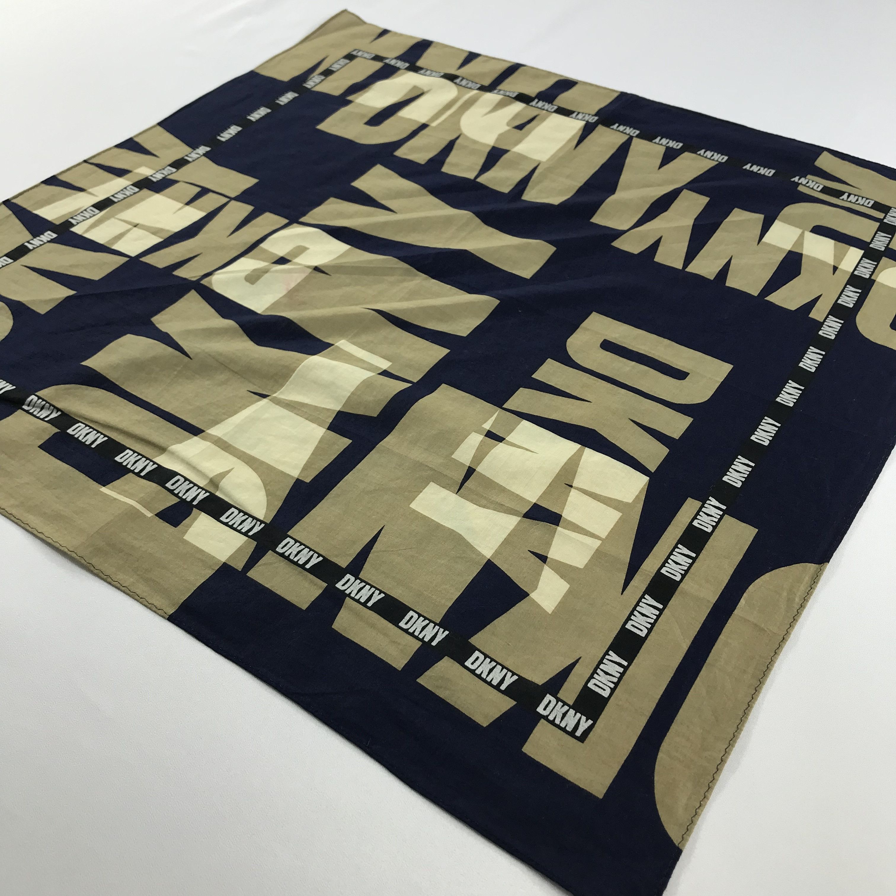 DKNY × Vintage DKNY Bandana / Handkerchief / Neckerchief - S2269 Size ONE SIZE - 2 Thumbnail