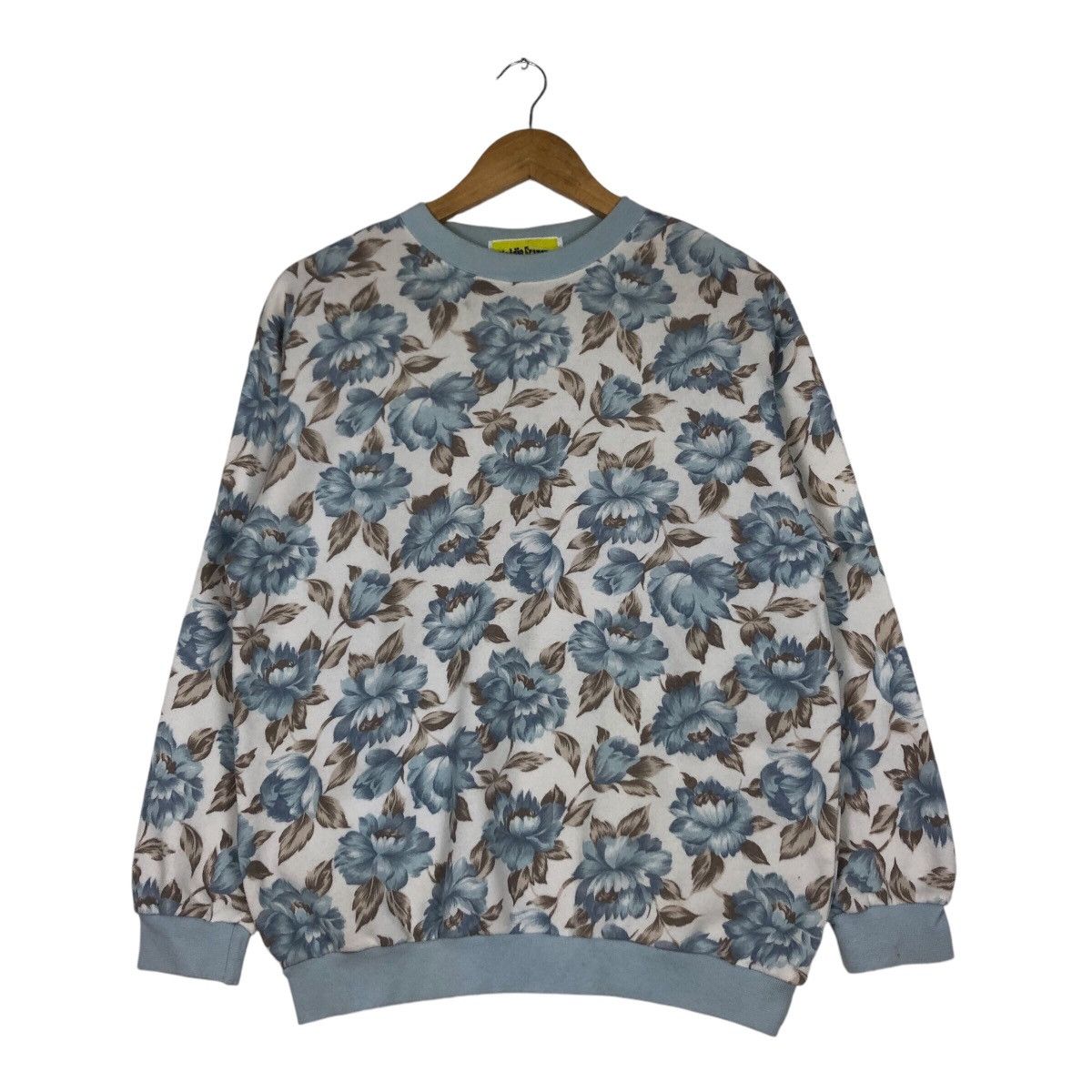 Japanese Brand × Vintage Vintage Floral Rare Design Sweatshirt 90s Streetwear Size US M / EU 48-50 / 2 - 1 Thumbnail