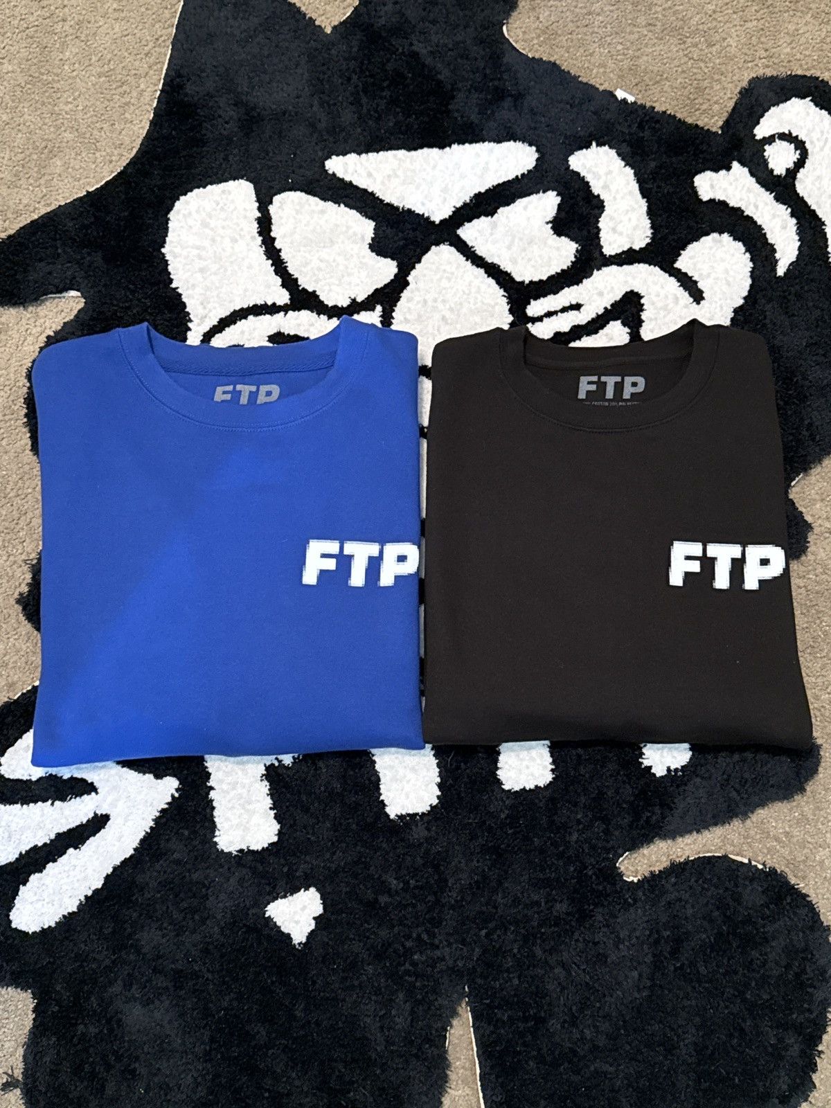 FTP ロゴ スウェット トレーナー 黒　pixel logo Fuck The Population Pixel | Grailed