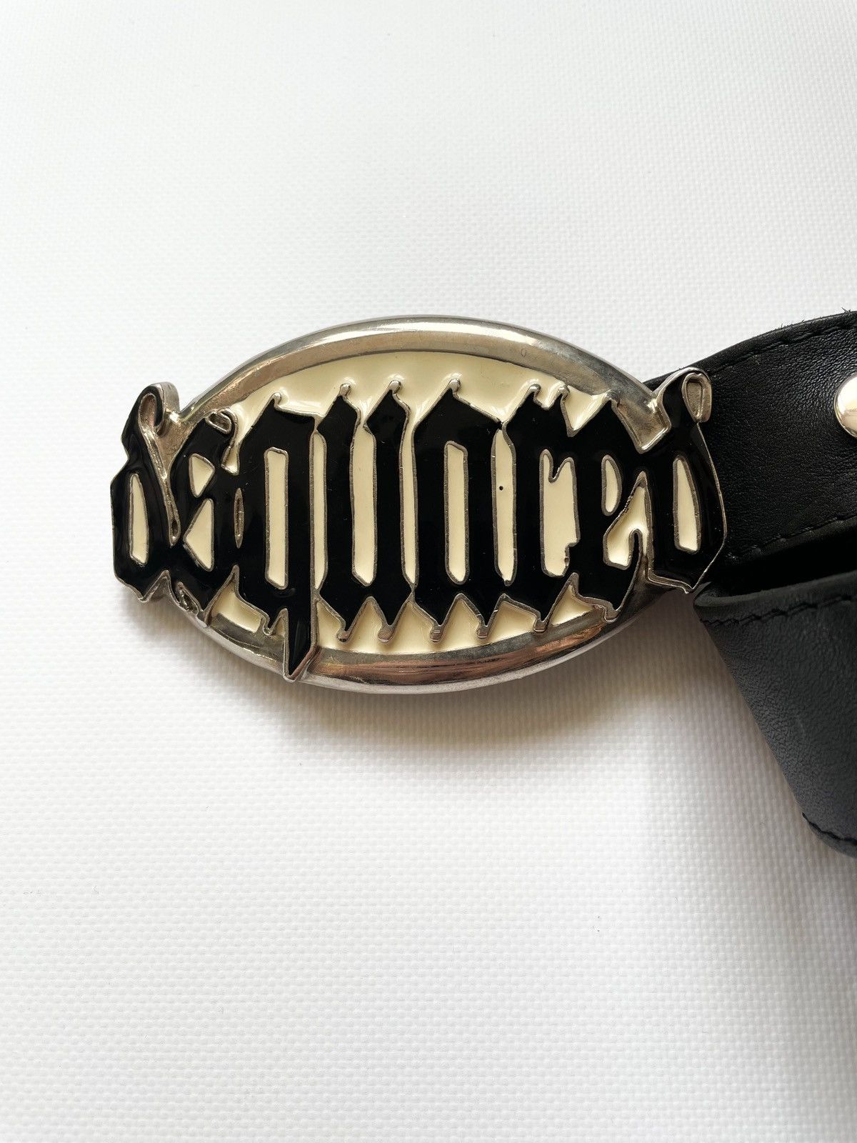 Dsquared2 × Japanese Brand Dsquared belt avantgarde buckle logo Gothic Spell out Size ONE SIZE - 3 Thumbnail