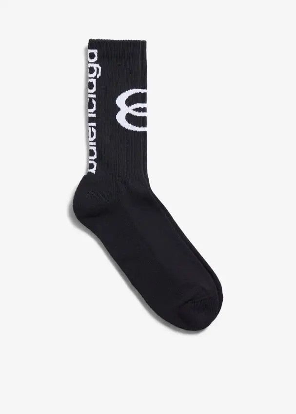 Balenciaga o1tr1nto0525 Size: L / Unity Sports Icon Socks in Black Size ONE SIZE - 1 Thumbnail