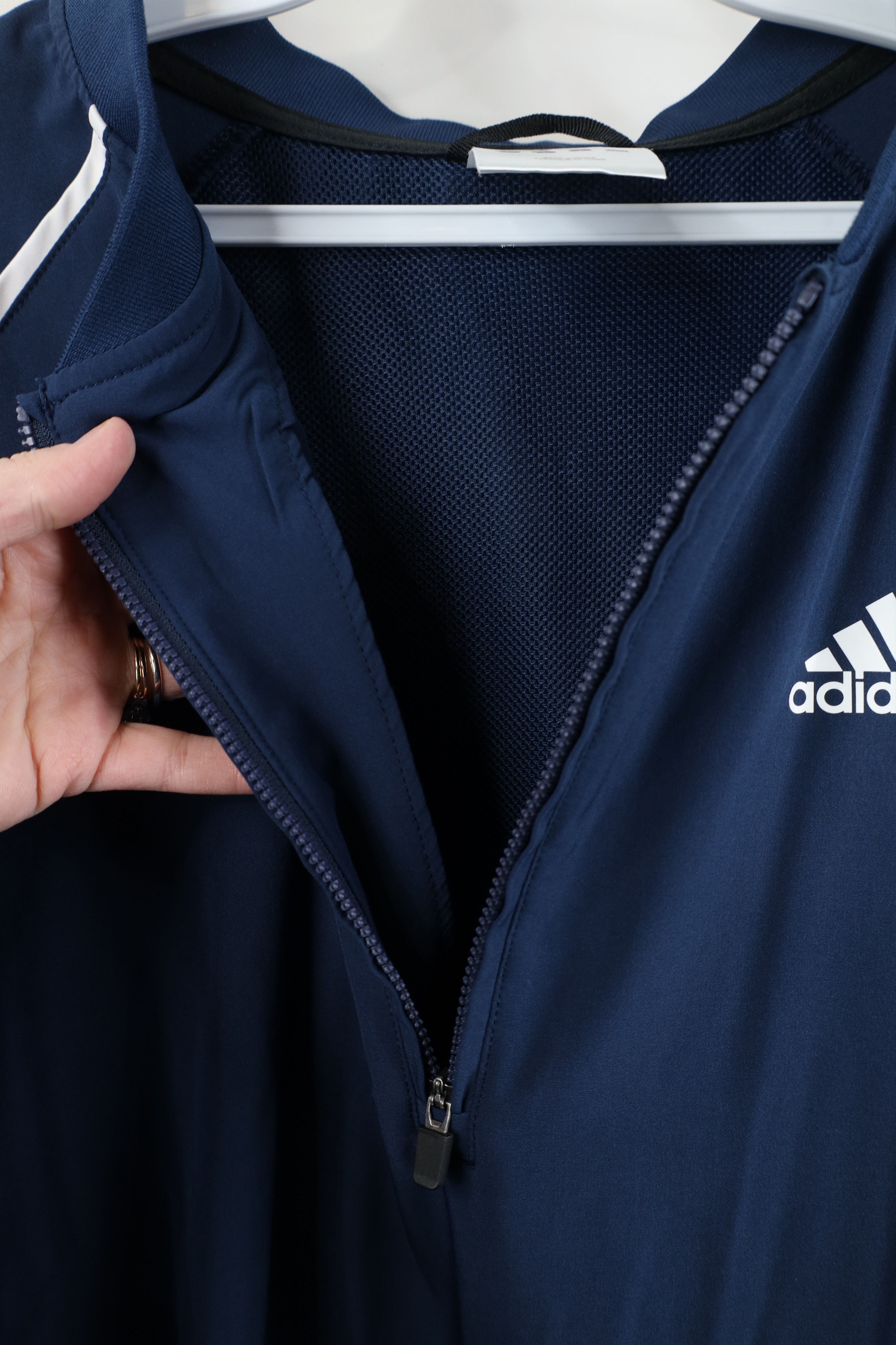 Adidas Vintage Y2K Adidas Short Sleeve Baseball Windbreaker Jacket Size US XL / EU 56 / 4 - 5 Thumbnail