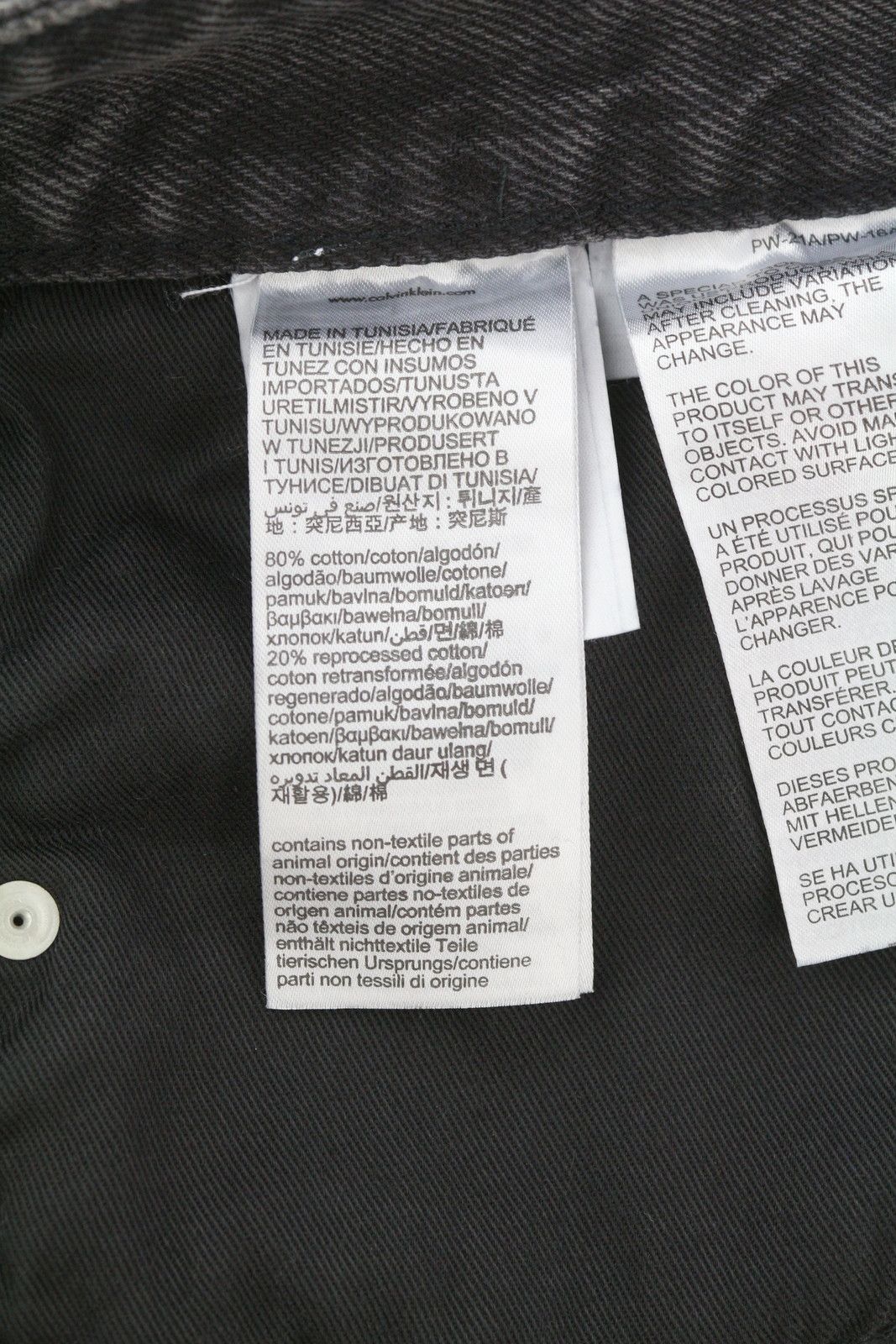 Calvin Klein 90S STRAIGHT W32 Black Zip Fly Pockets Denim 85209 Size US 32 / EU 48 - 8 Thumbnail