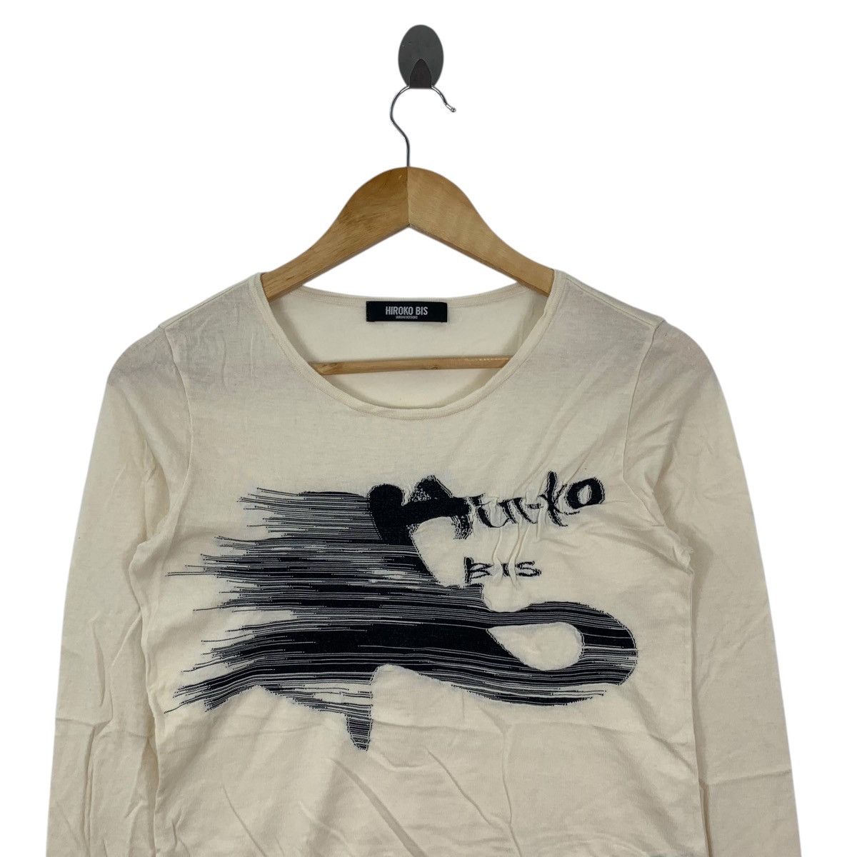 Japanese Brand HIROKO KOSHINO BIS Pop Art Japanese Brand Long Sleeve Tshirt Size US S / EU 44-46 / 1 - 2 Thumbnail