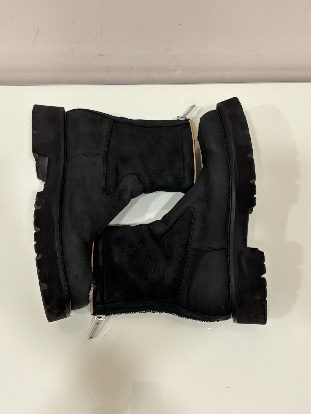 Maison Margiela Maison Margiela MM6 Distressed Scuffed Toe Leather Zipper Size US 10.5 / EU 43-44 - 9 Thumbnail