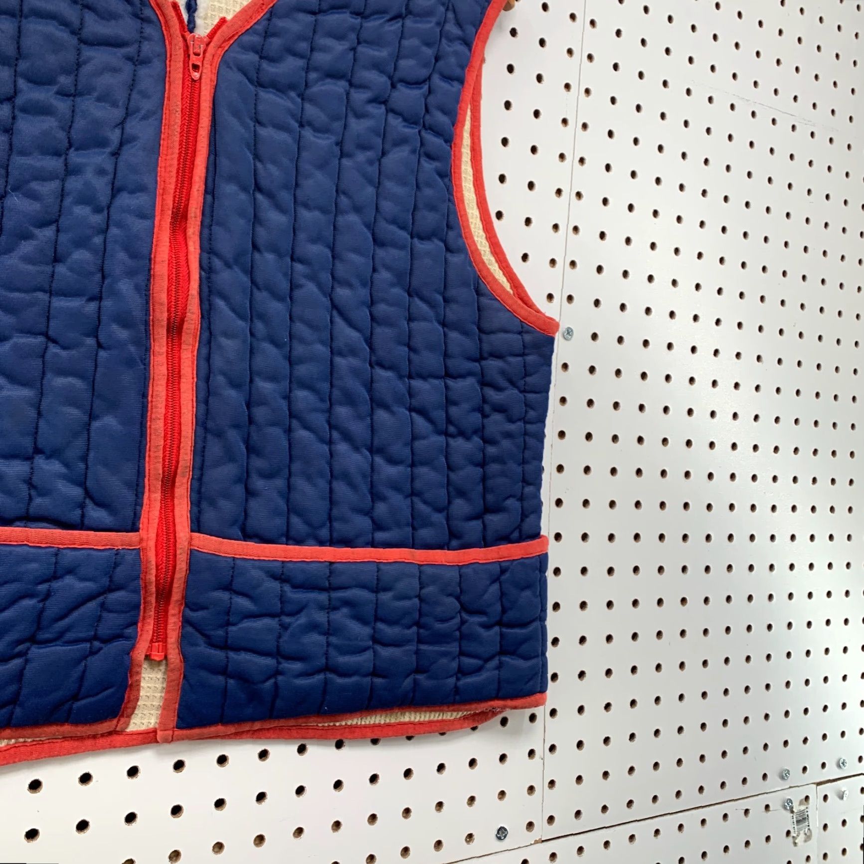 Vintage VINTAGE Quilted Thermal Lined Vest Mens Medium Blue Sleeveless Talon Zip USA Size US M / EU 48-50 / 2 - 5 Thumbnail