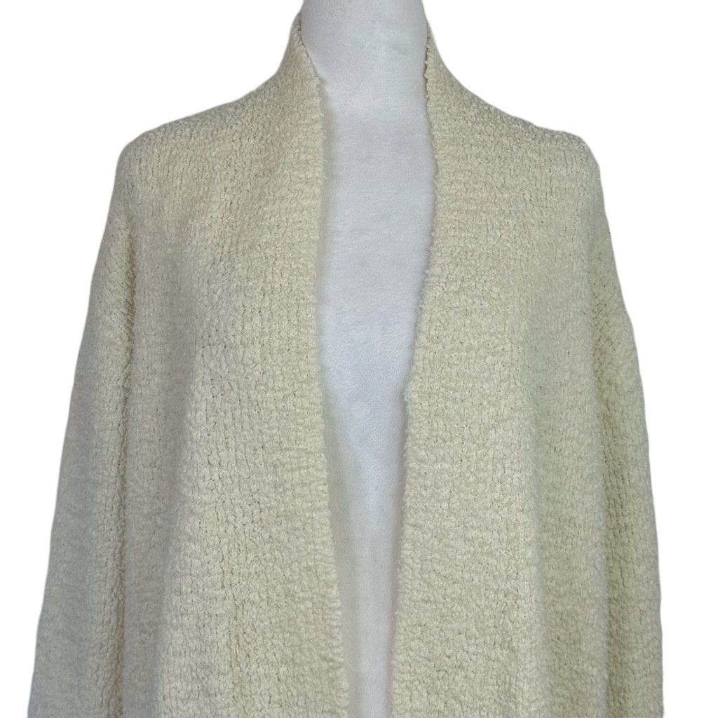 SKIMS SKIMS Women Cream/Yellow Sherpa Cardigan Sweater Coat L/XL Size XL / US 12-14 / IT 48-50 - 2 Thumbnail