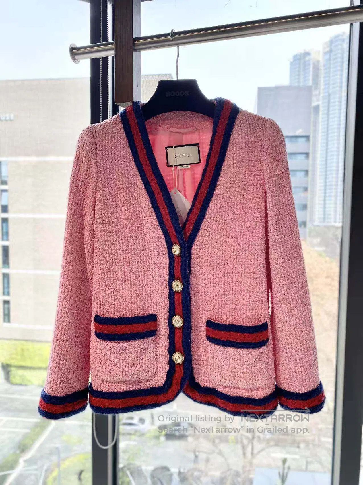 Gucci Guicci Classic pink cardigan| Size S / US 4 / IT 40 - 2 Thumbnail