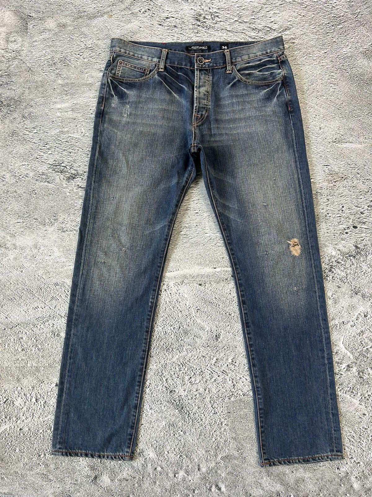 Christian Audigier Ed Hardy Christian Audigier vintage jeans big logo pants Size US 36 / EU 52 - 6 Thumbnail